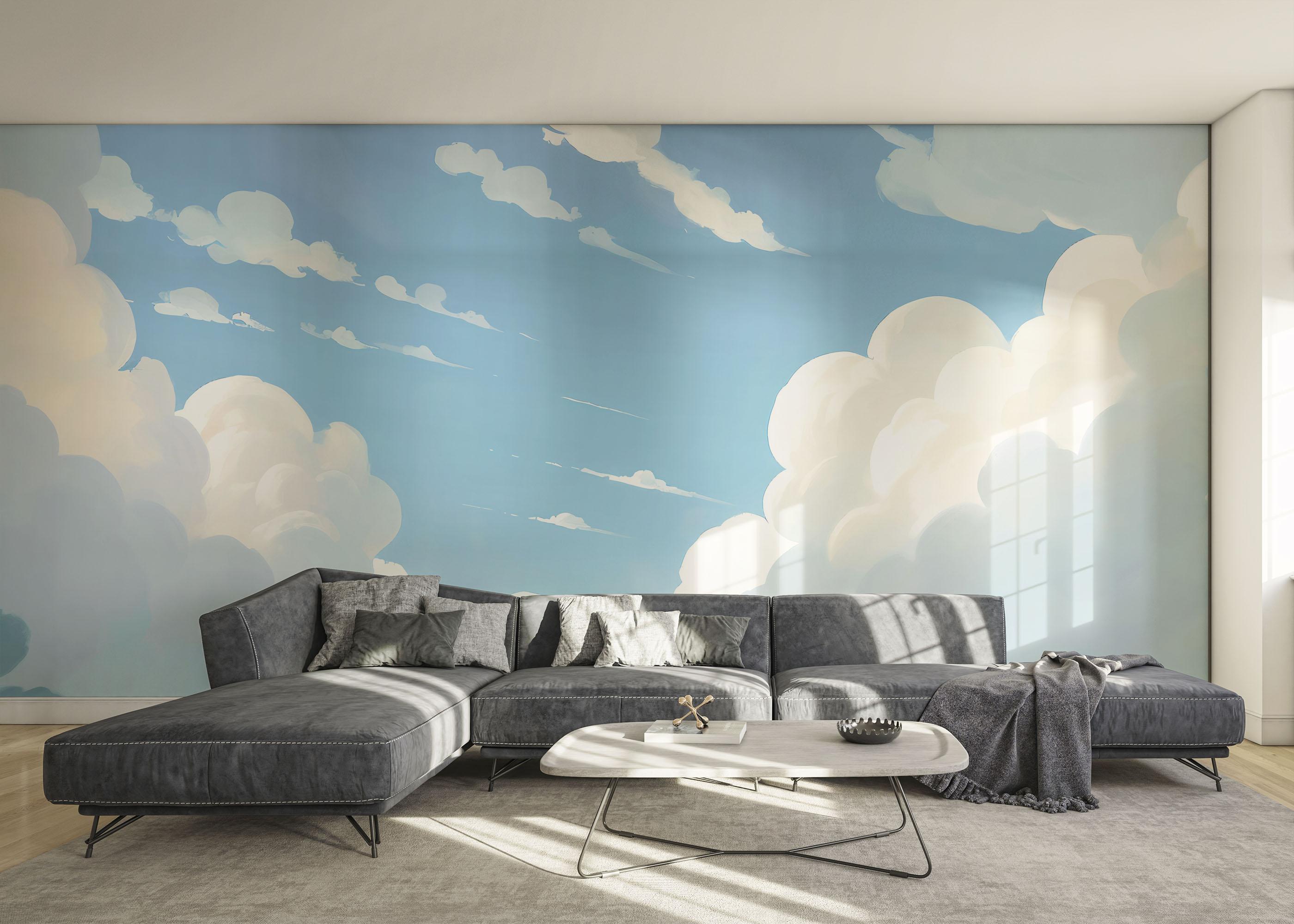 Fototapet Fluffy White Cloud mockup 0