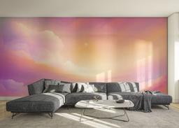 Orange Pink Clouds mockup 0