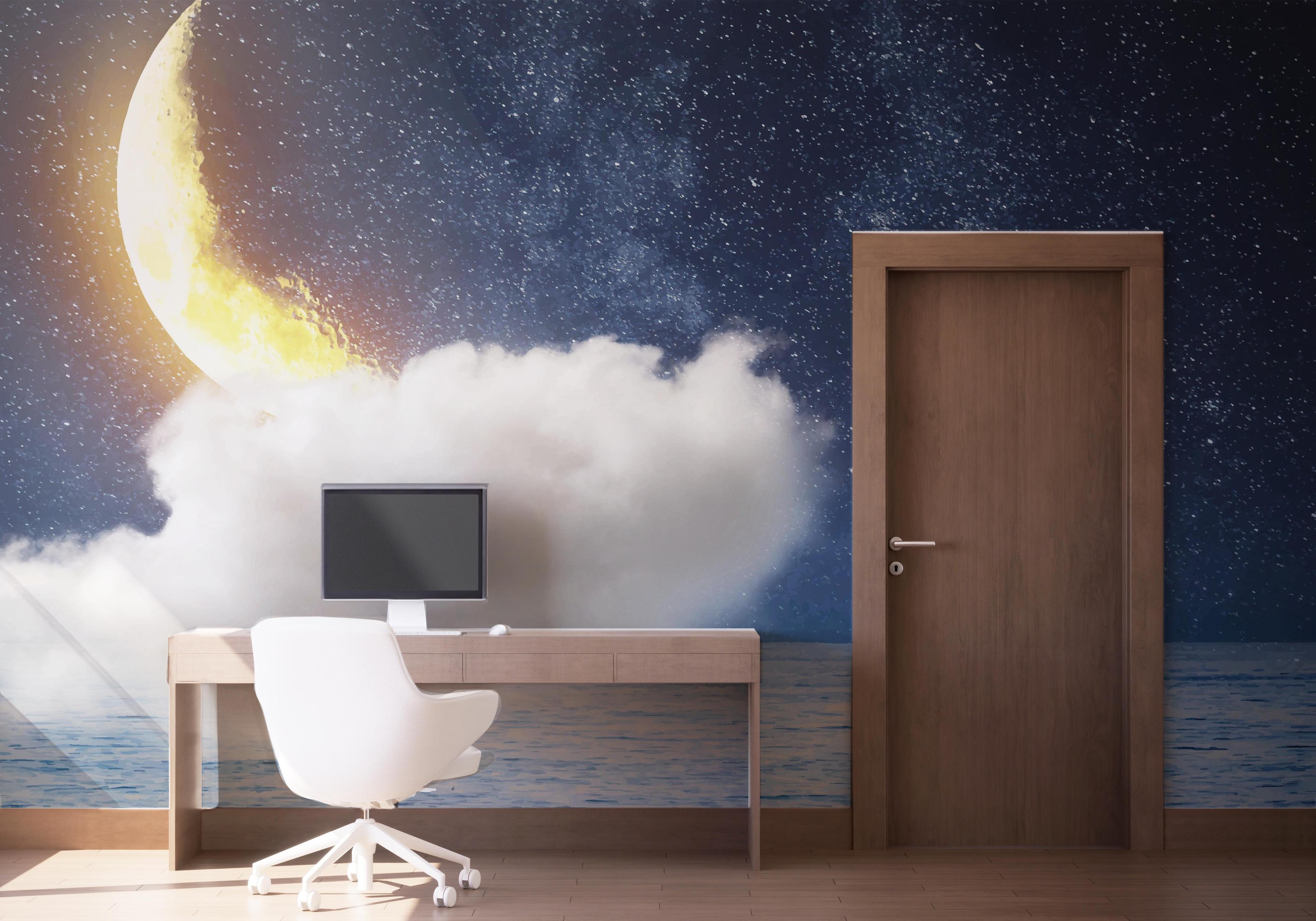 Fototapet Floating Cloud mockup 1