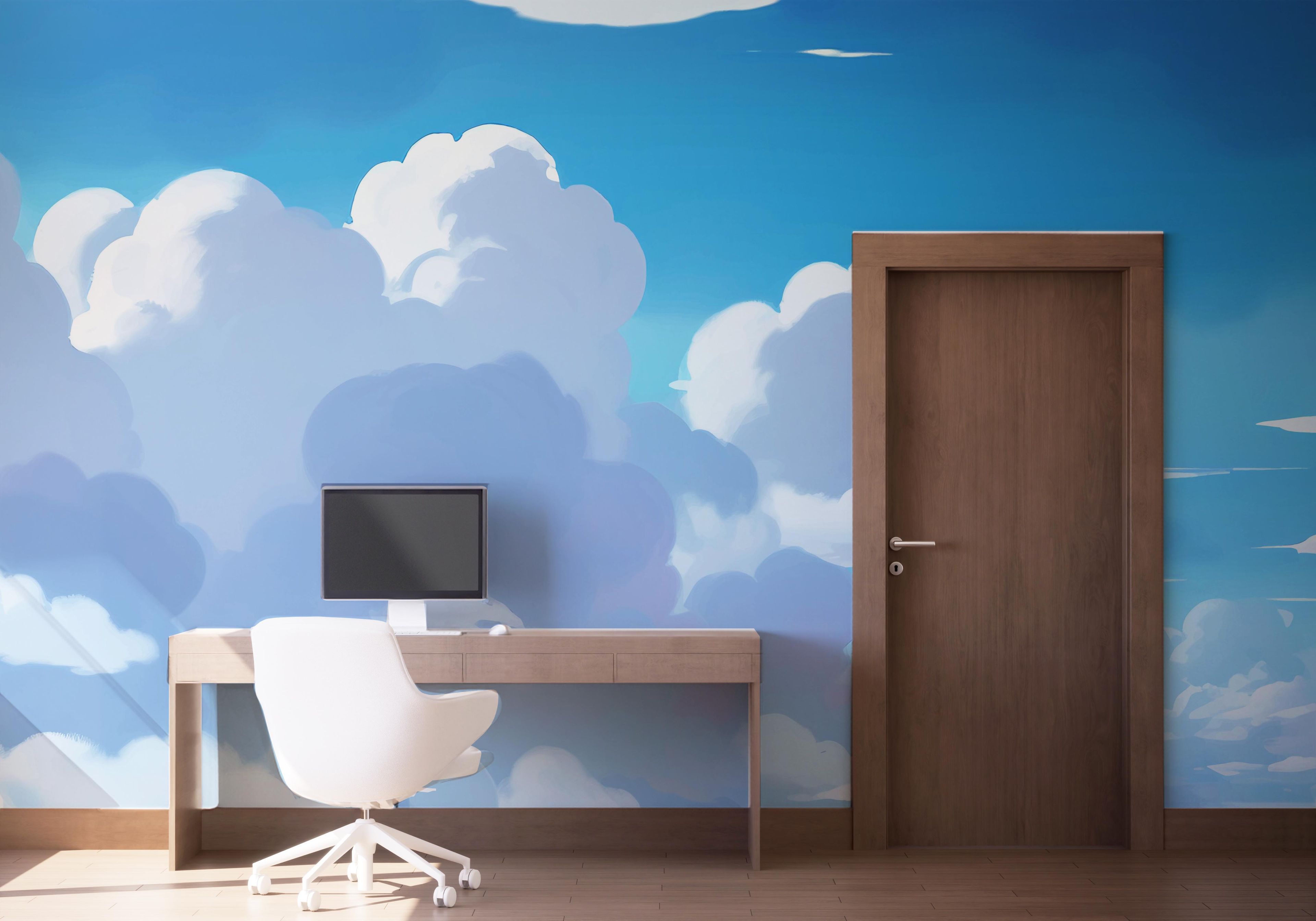 Fluffy Clouds Art mockup 1