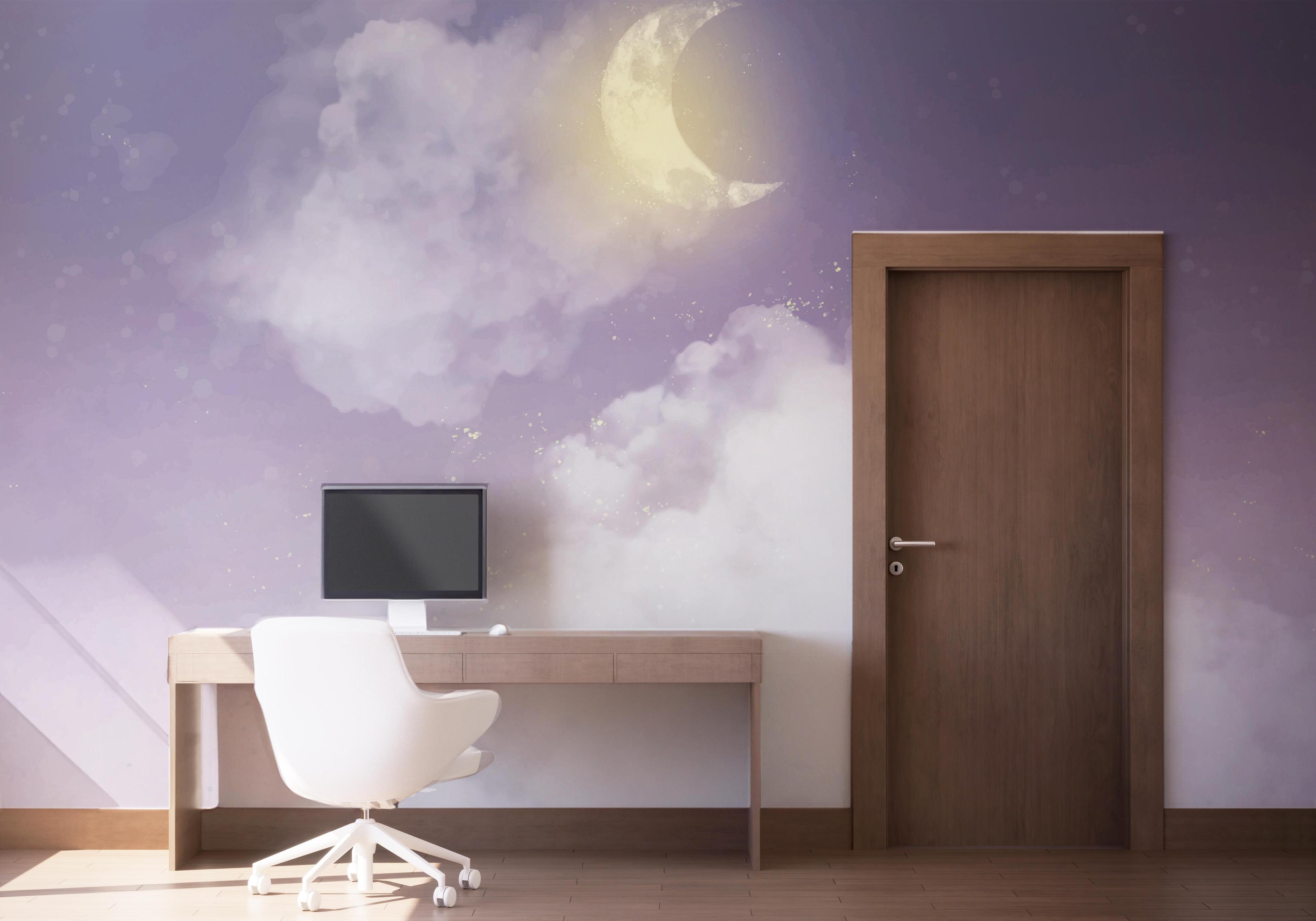 Fototapet Pretty Moon Sky mockup 1