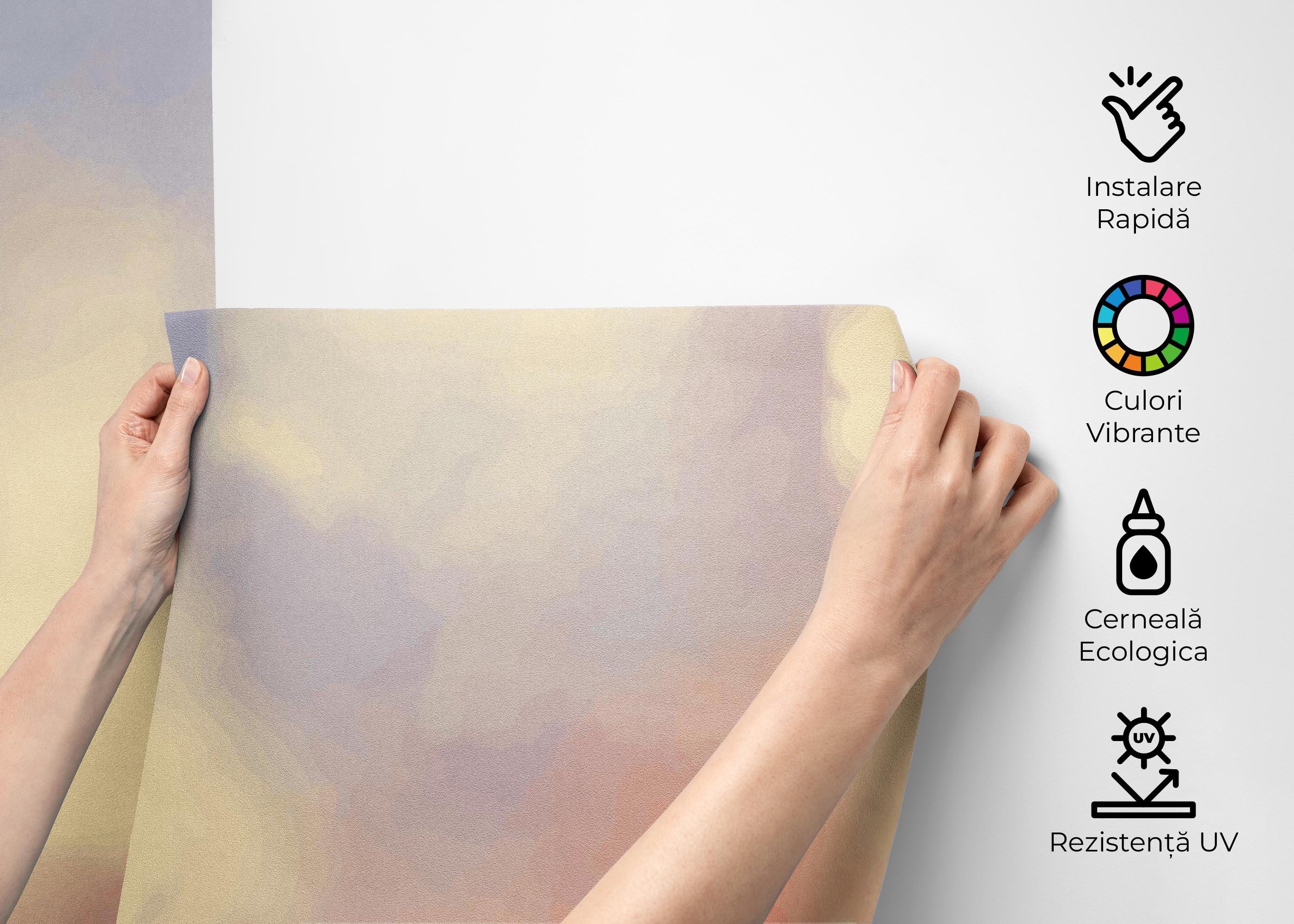 Fototapet Cream Clouds View mockup 2