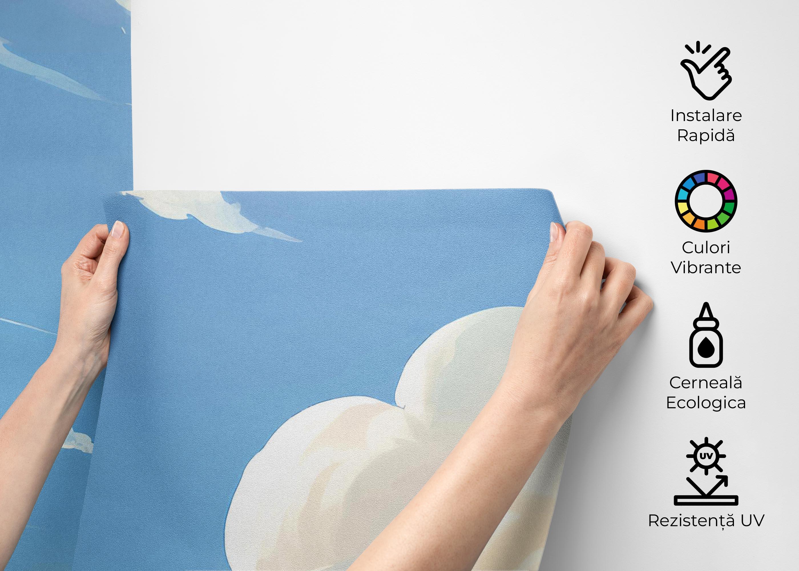 Fototapet Fluffy White Cloud mockup 2