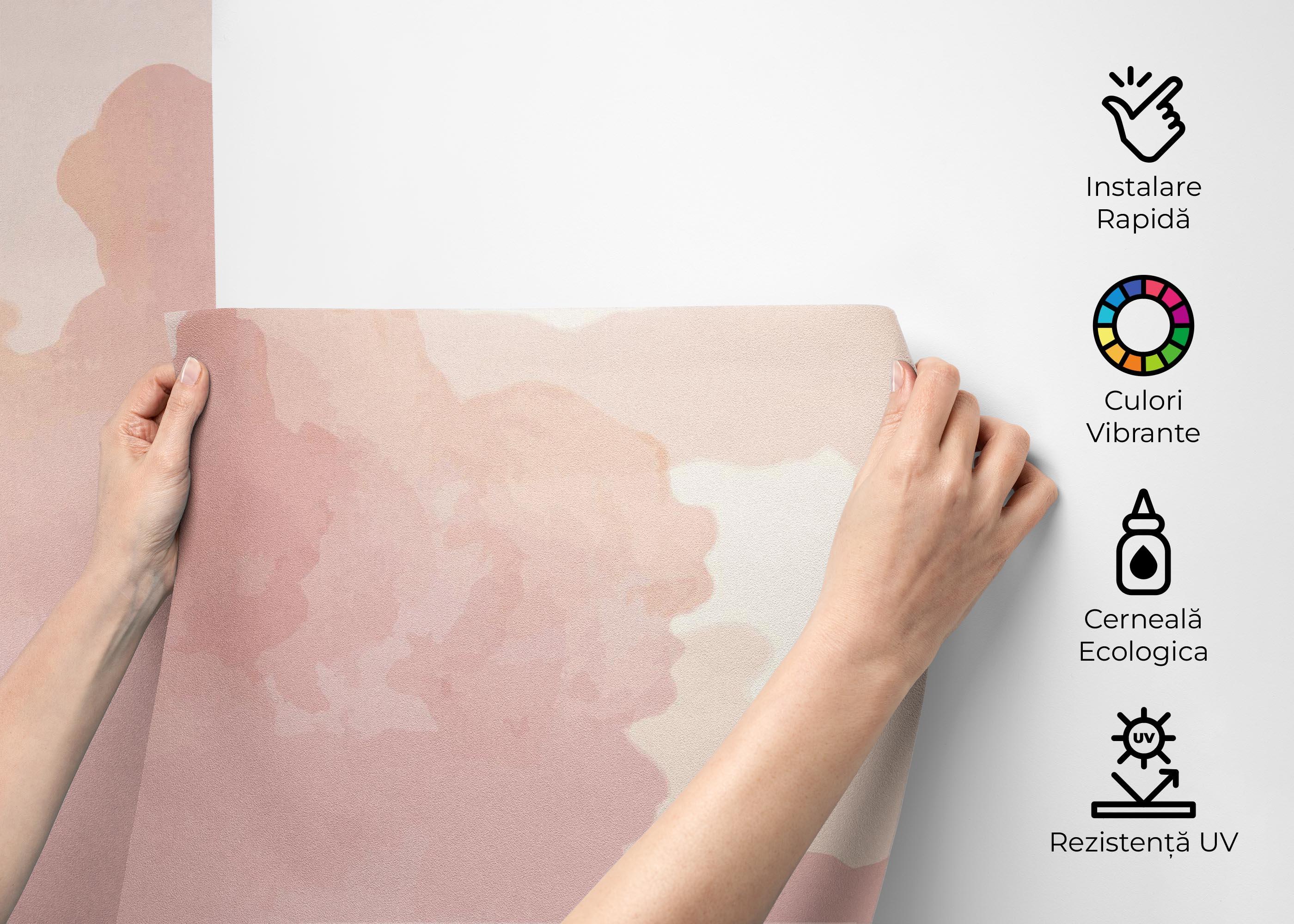 Fototapet Pink Cute Cloud mockup 2