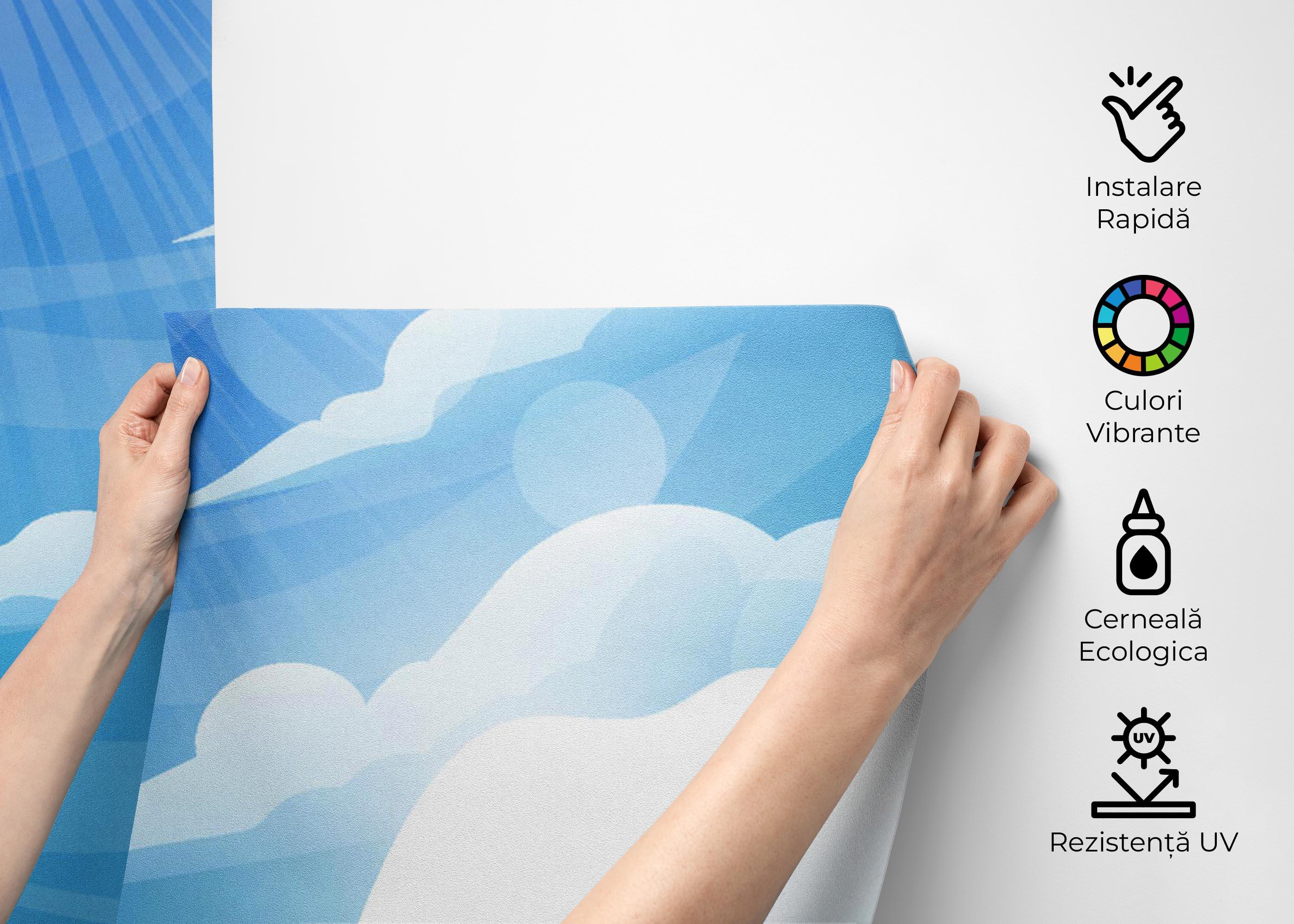 Fototapet Sun Light Clouds mockup 2