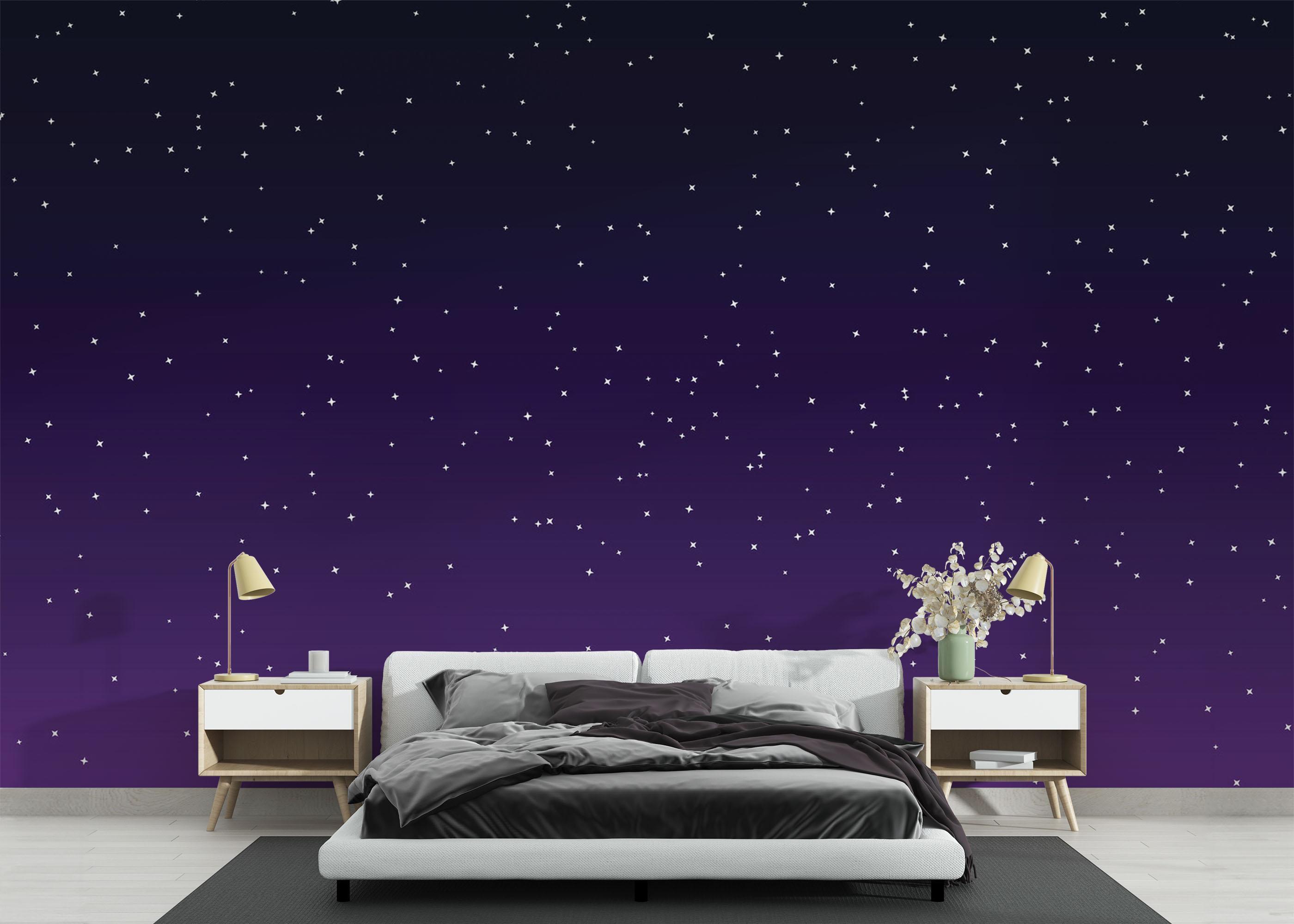 Fototapet Dark Purple Sky mockup 3