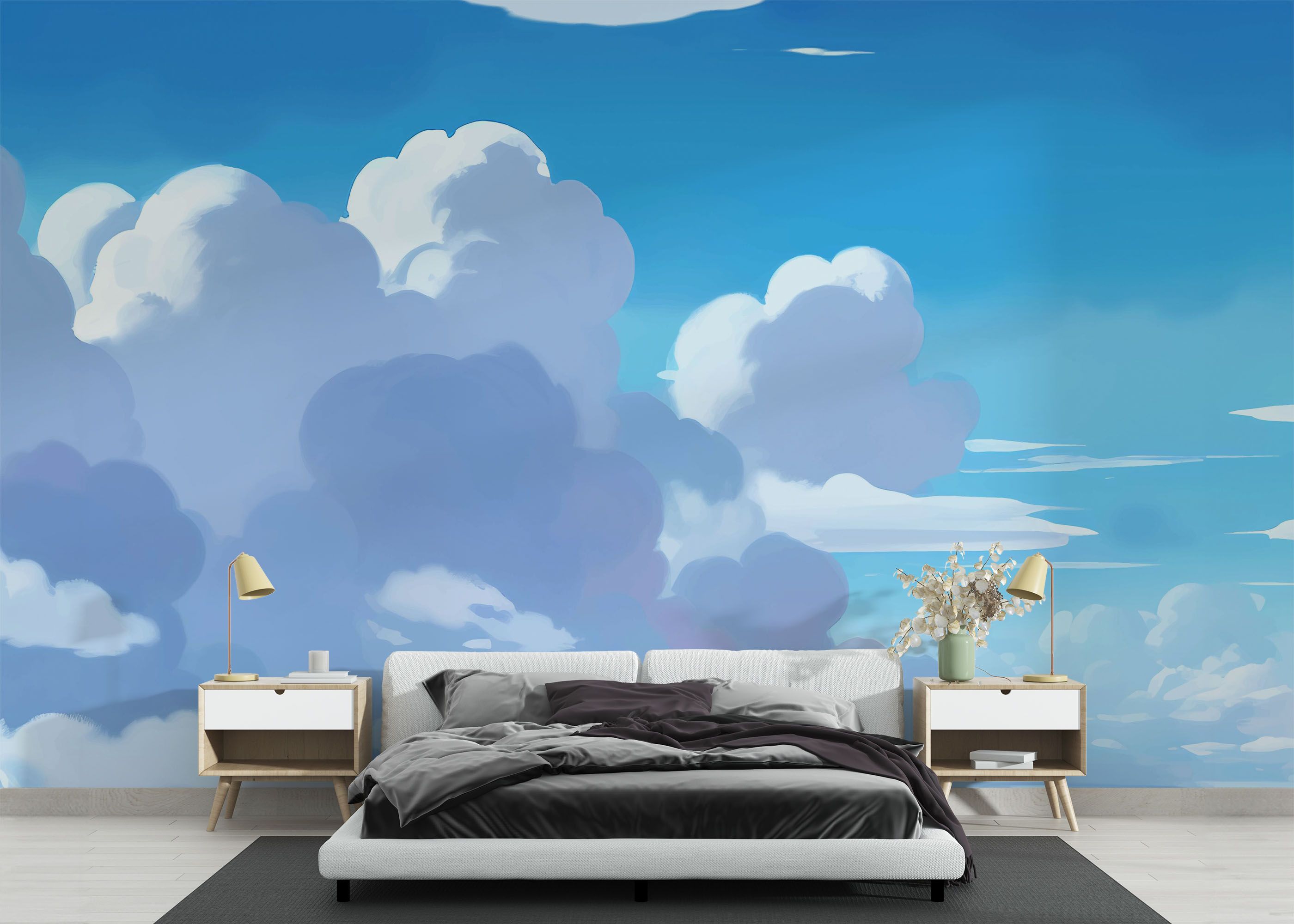 Fluffy Clouds Art mockup 3