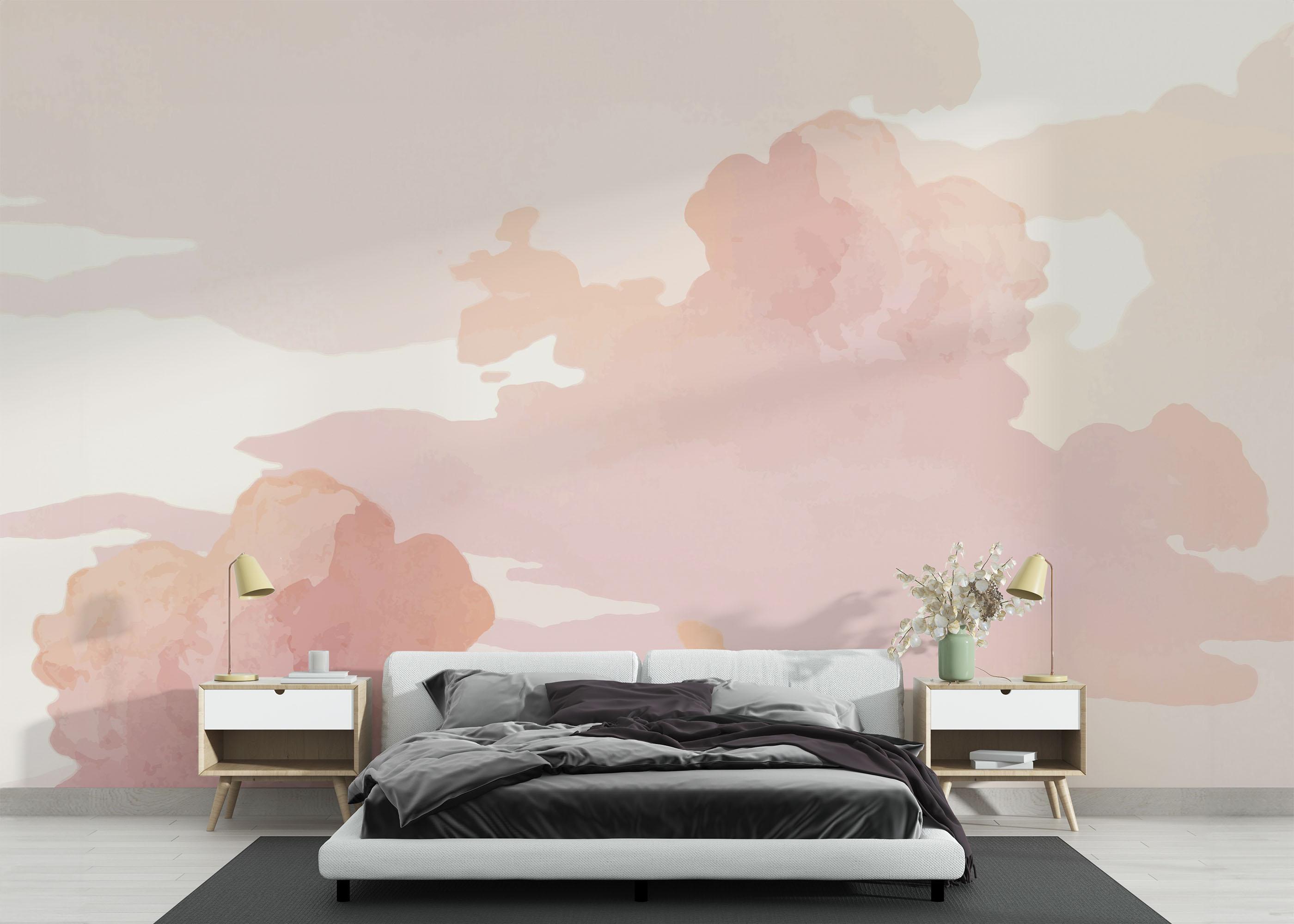 Fototapet Pink Cute Cloud mockup 3