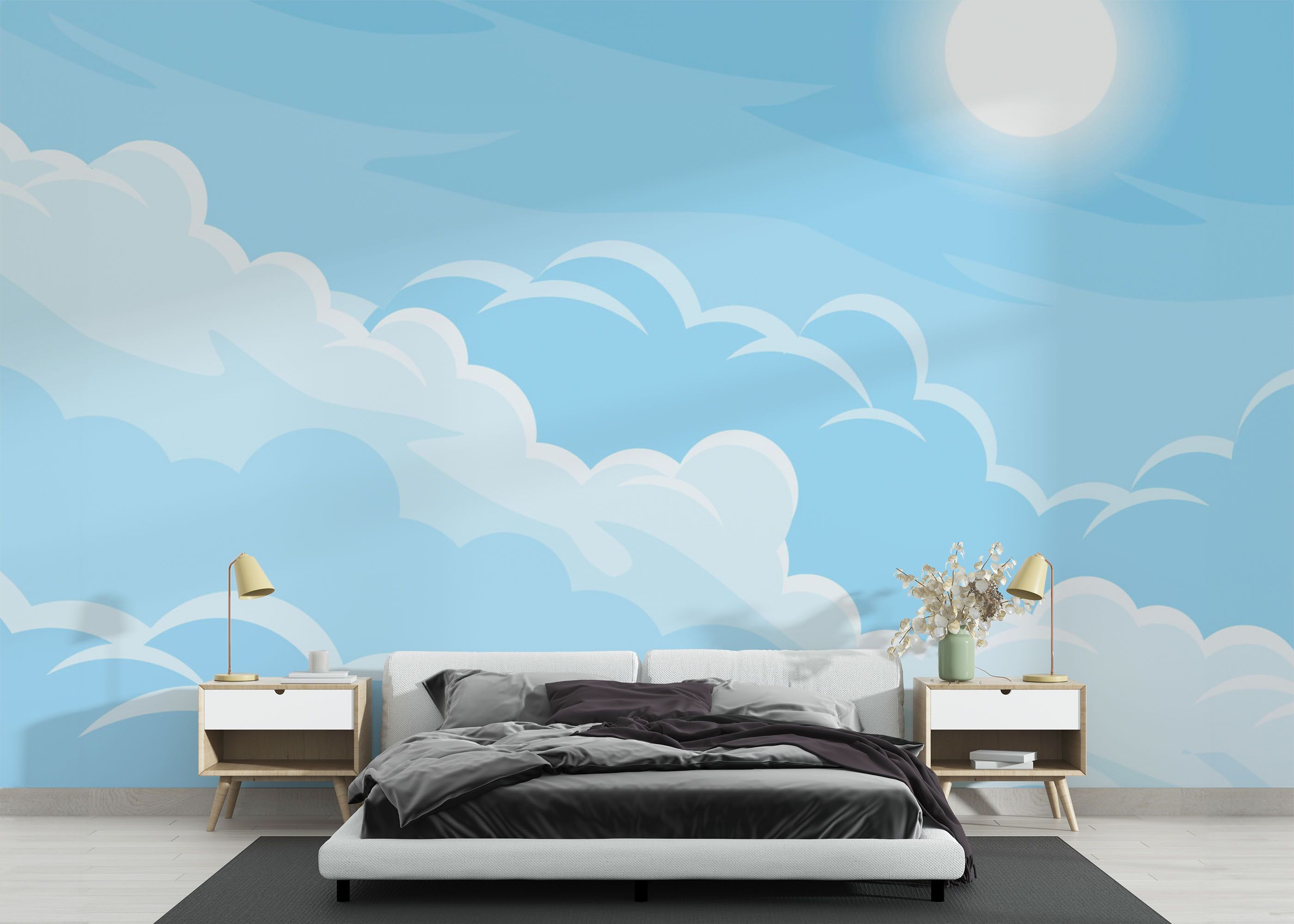 Simple Blue Cloud mockup 3
