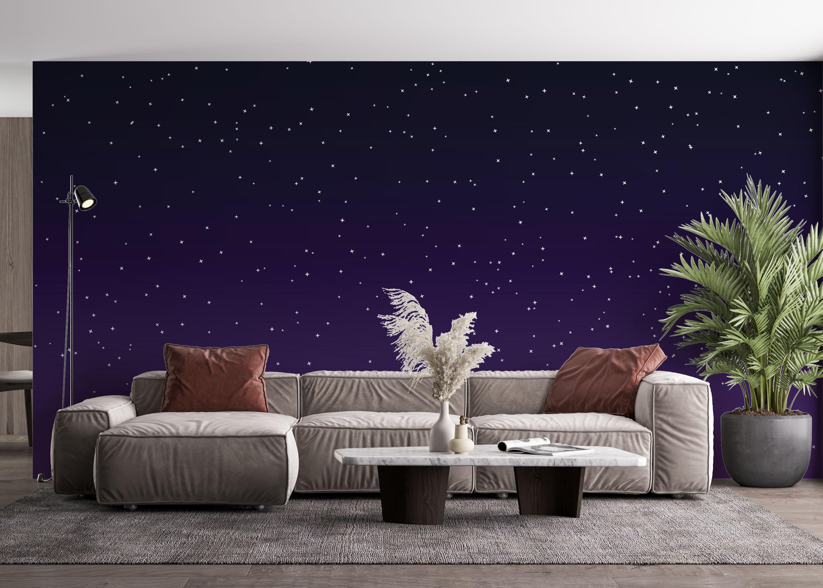 Fototapet Dark Purple Sky mockup 4