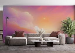 Orange Pink Clouds mockup 4