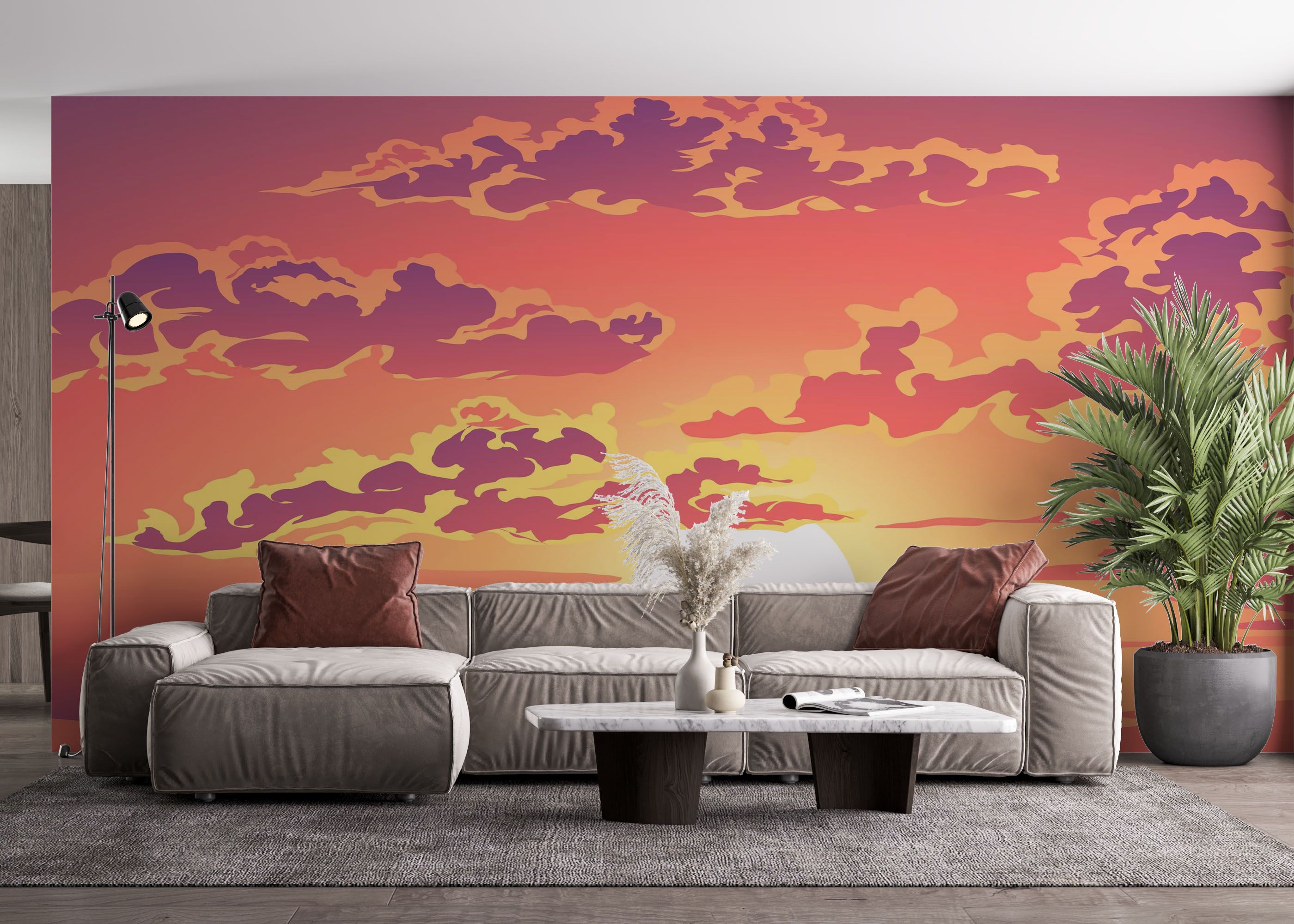 Purple Orange Cloud mockup 4