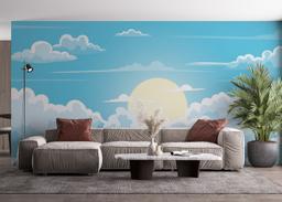 Sunny Day Clouds mockup 4