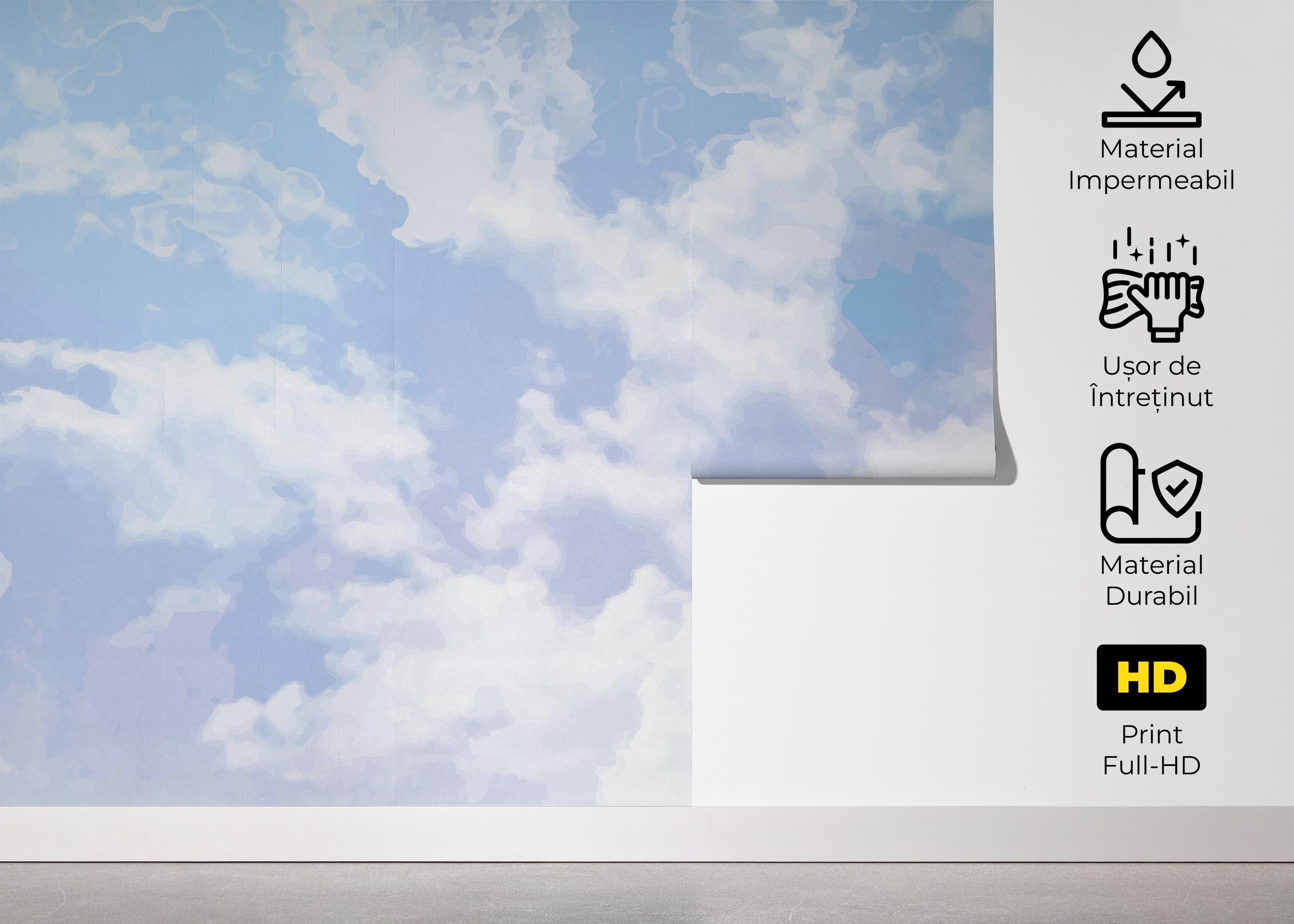 Fototapet Angelic Clouds Art mockup 5
