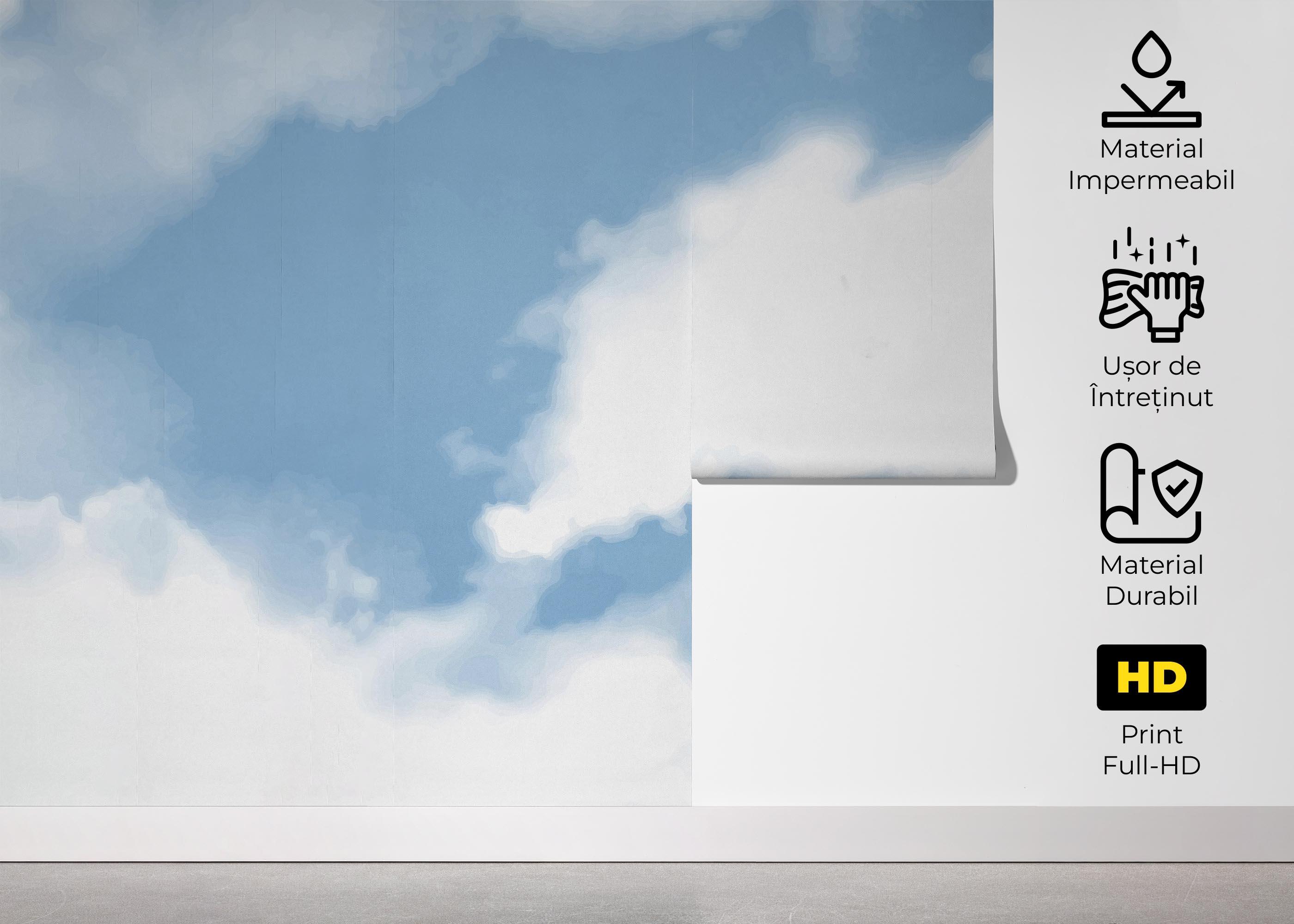 Fototapet Blue White Sky mockup 5