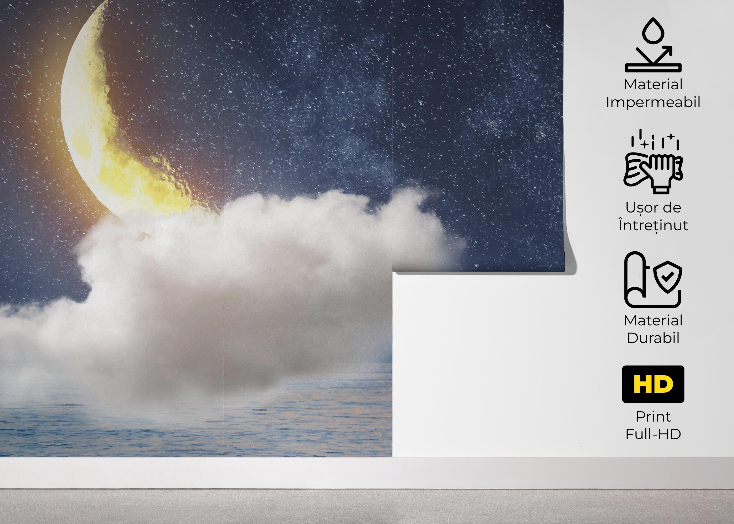 Fototapet Floating Cloud mockup 5
