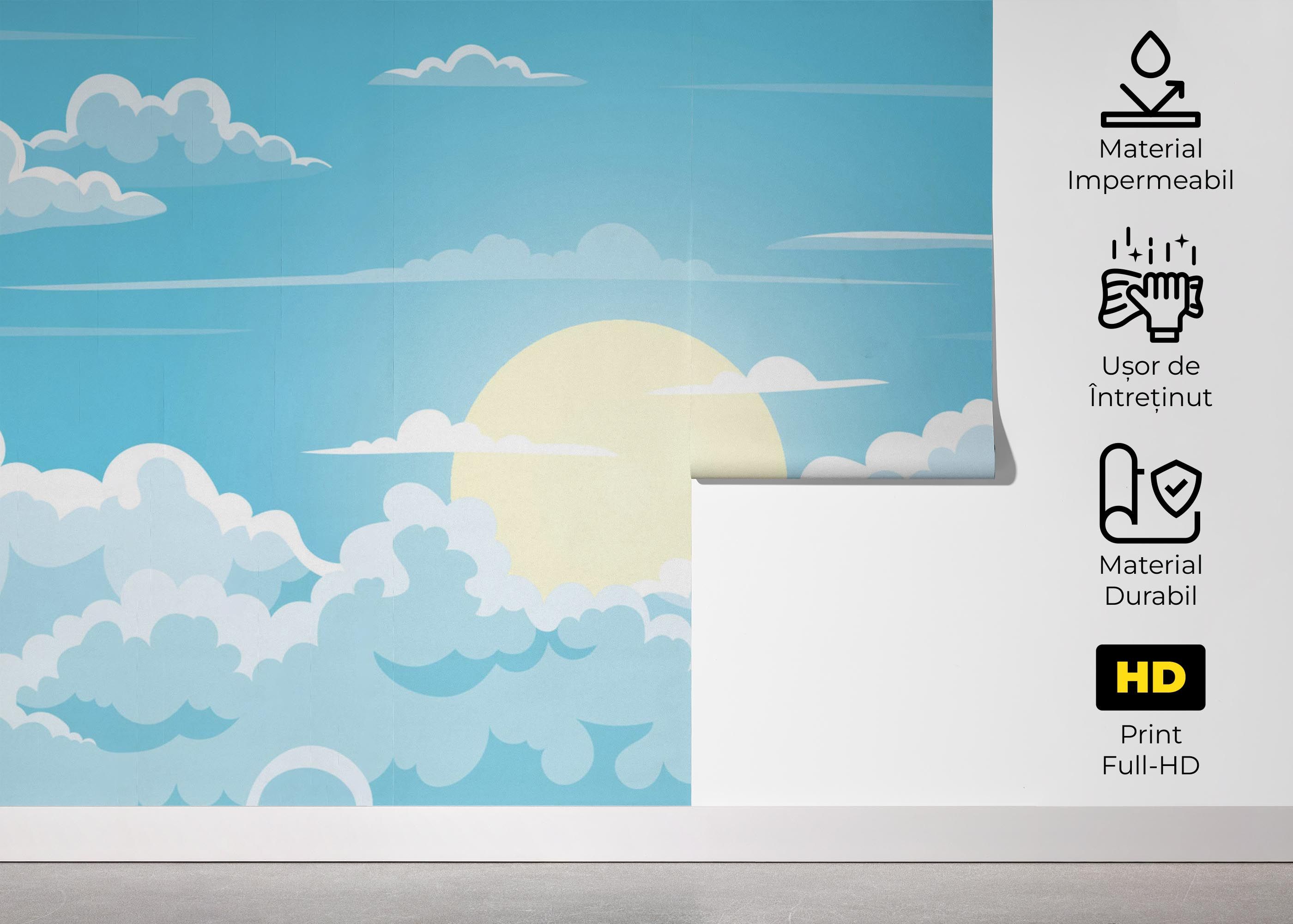 Sunny Day Clouds mockup 5