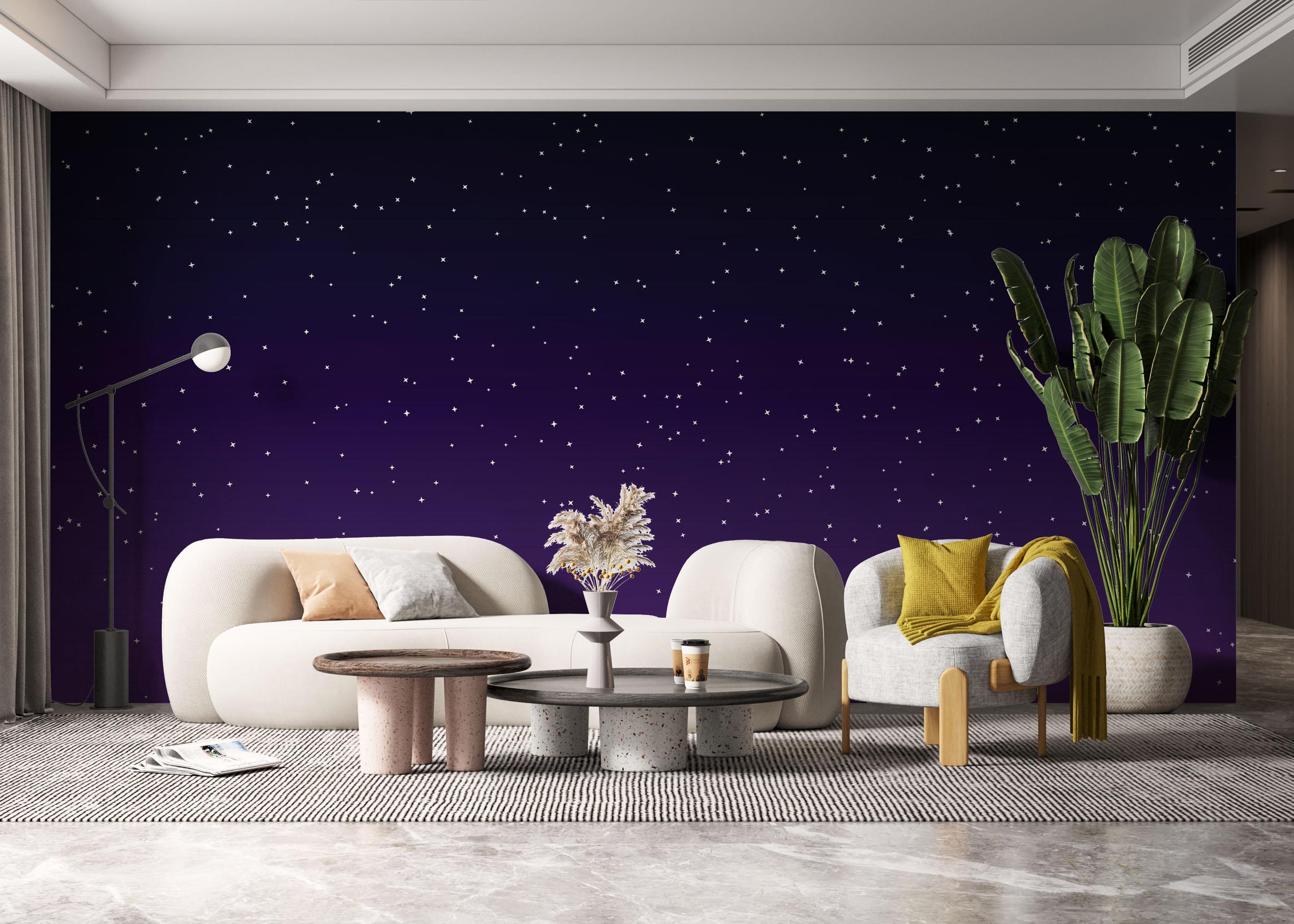 Fototapet Dark Purple Sky mockup 6