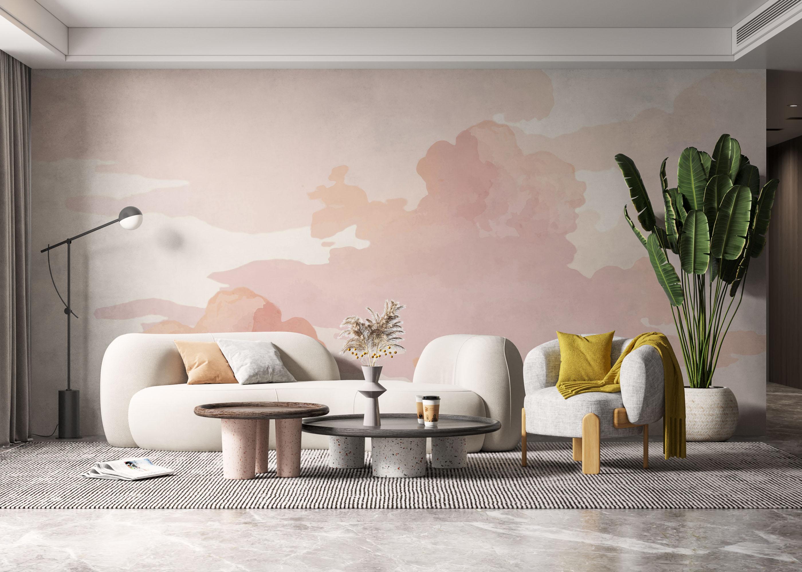 Fototapet Pink Cute Cloud mockup 6