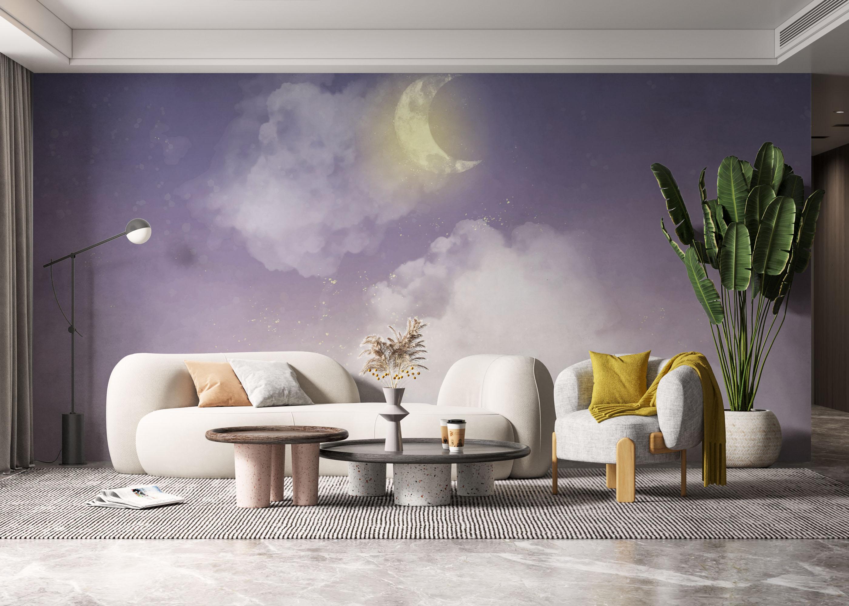 Fototapet Pretty Moon Sky mockup 6