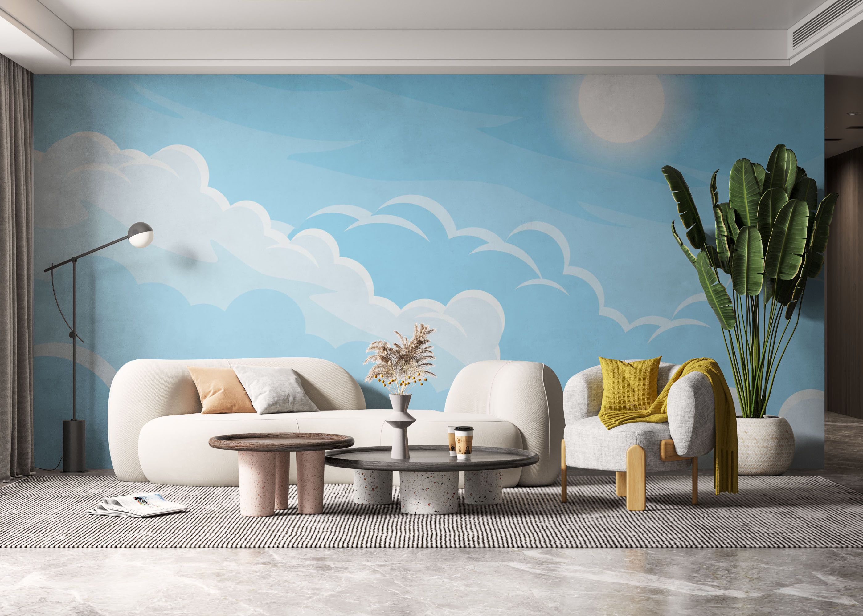 Simple Blue Cloud mockup 6