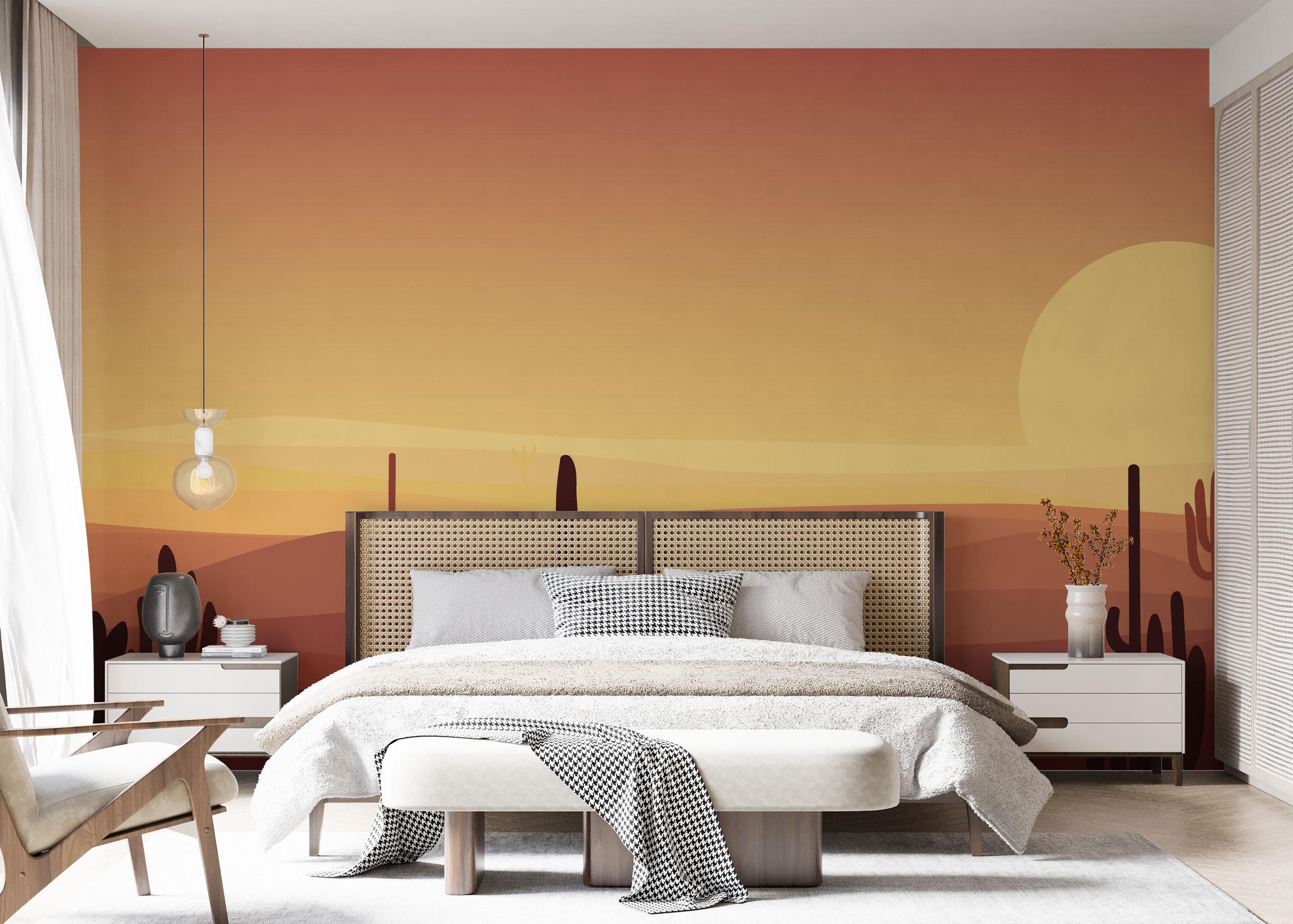 Fototapet Cactus Desert Art mockup 7