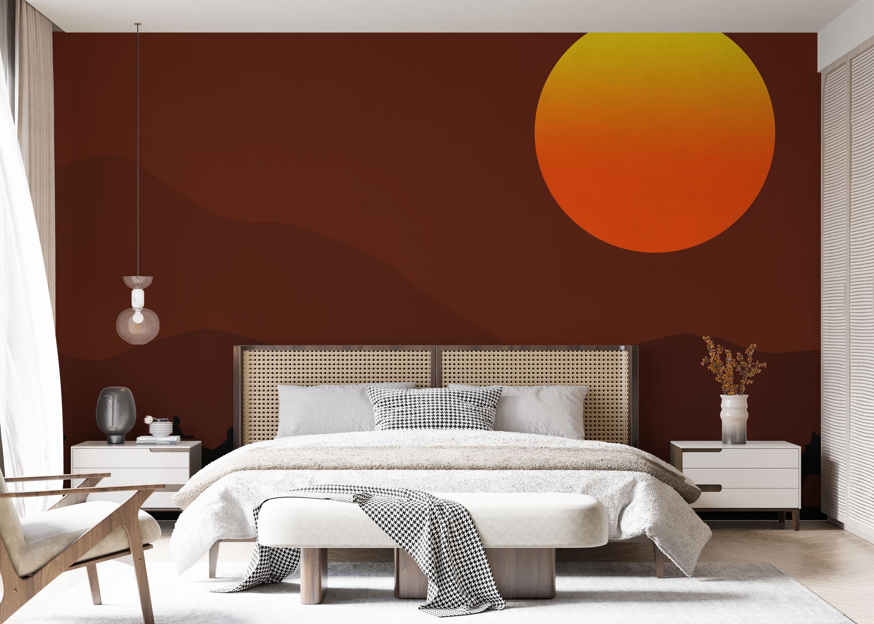 Fototapet Desert Art Sunset mockup 7