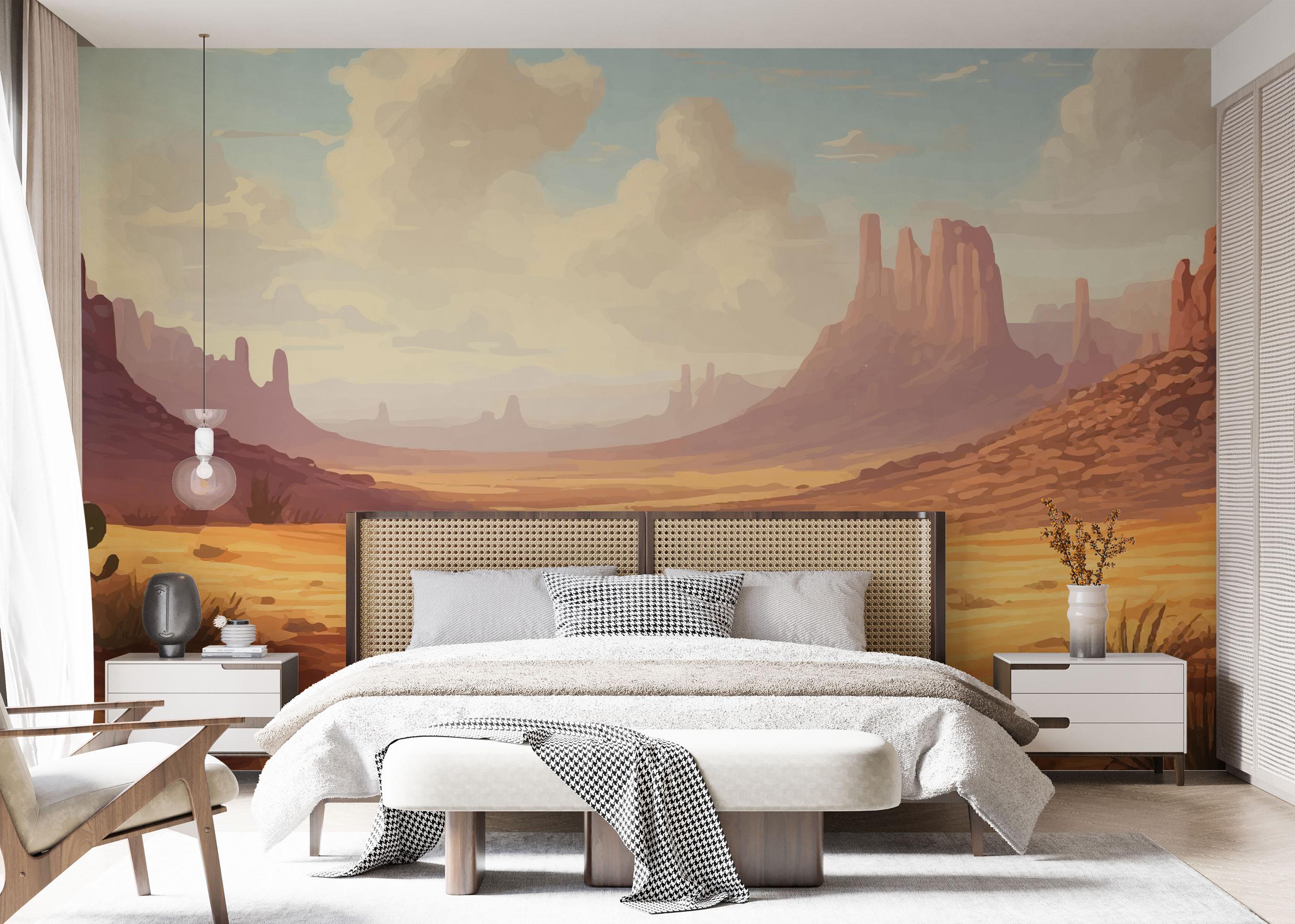 Fototapet Desert Path Art mockup 7