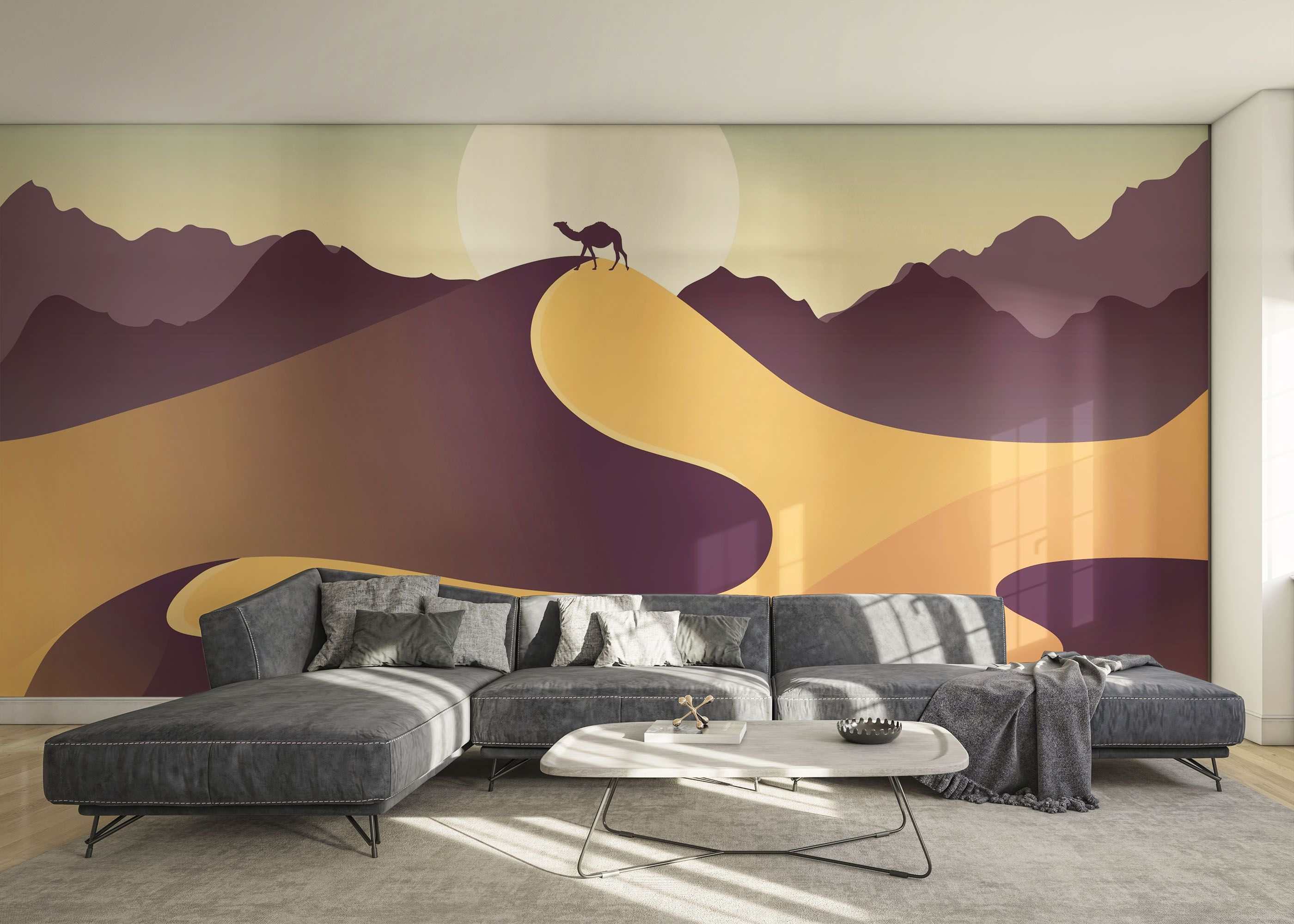 Cream Purple Desert mockup 0