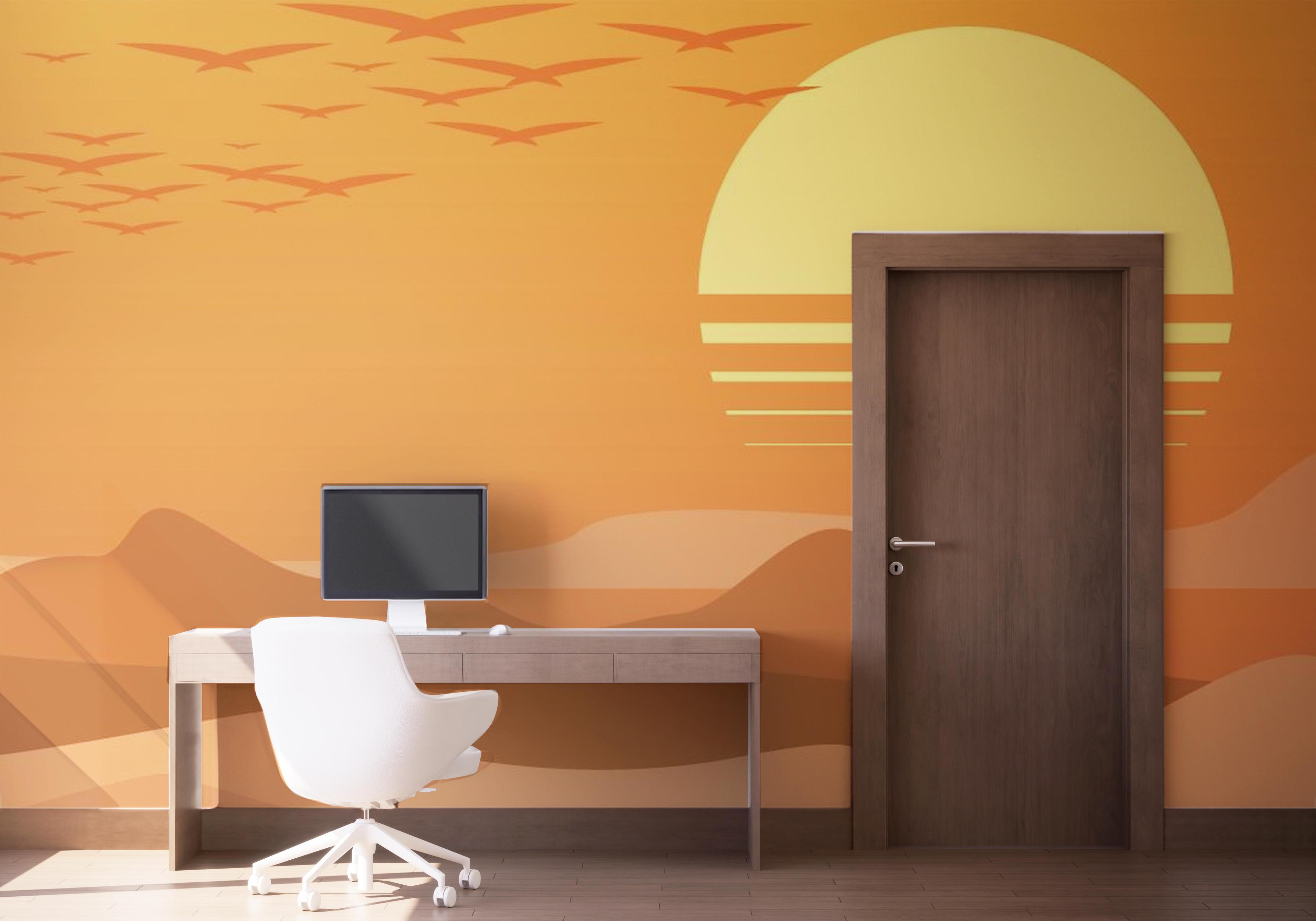 Fototapet Afternoon Desert mockup 1