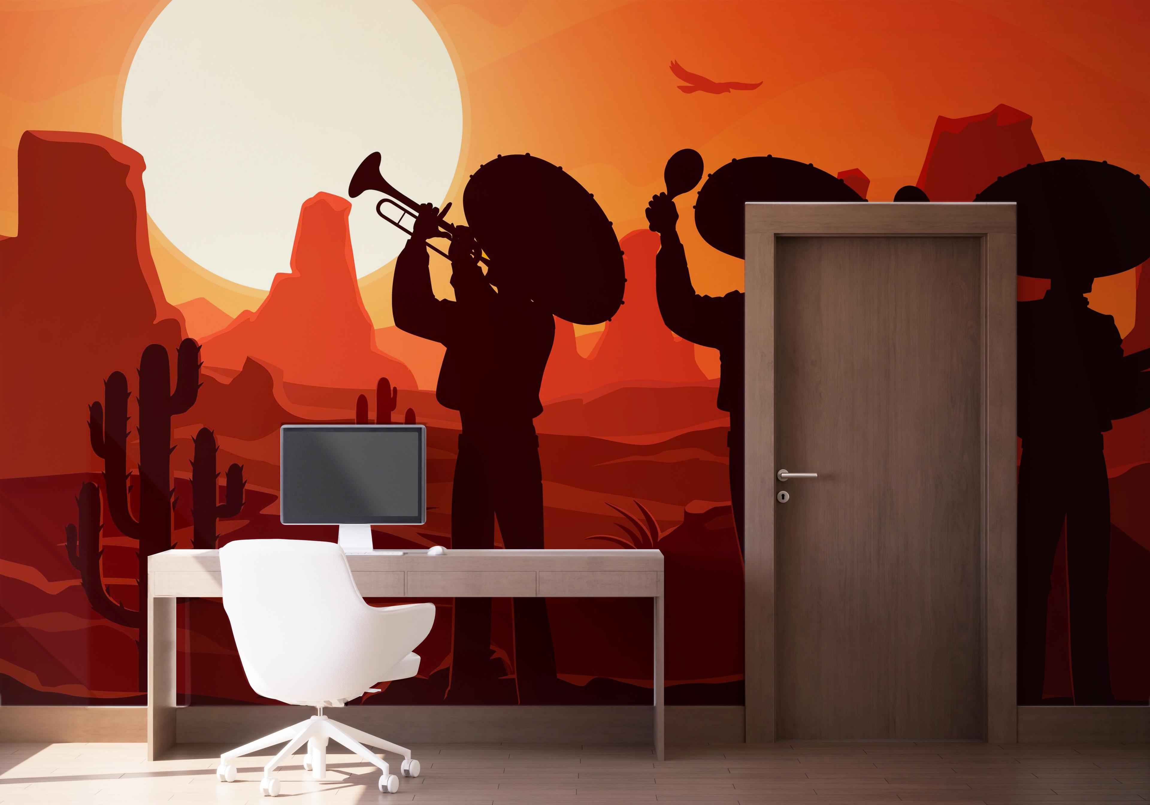 Fototapet Mexican Desert mockup 1