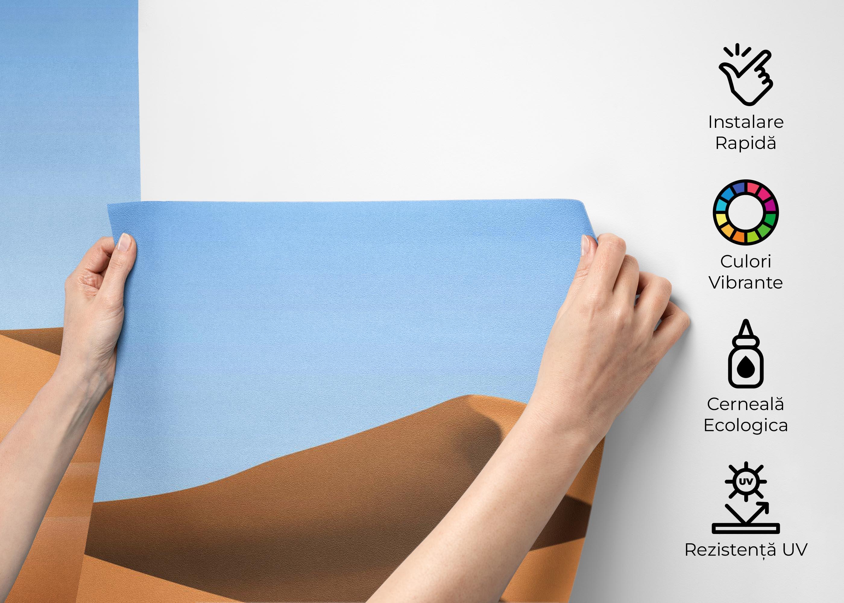 Fototapet Cream Brown Desert mockup 2