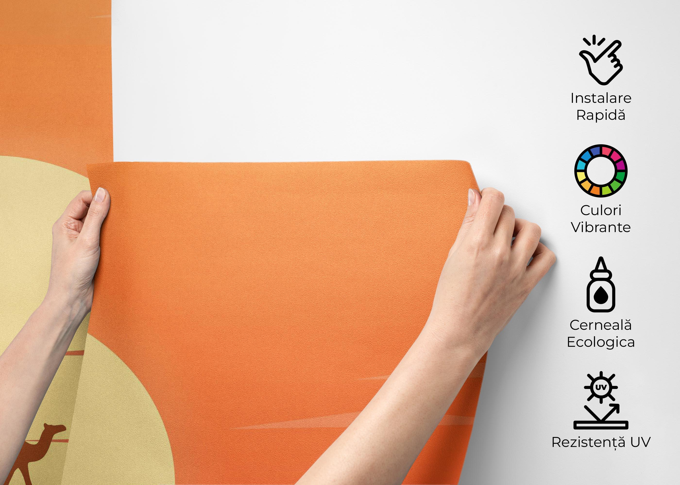 Fototapet Cream Sun Desert mockup 2