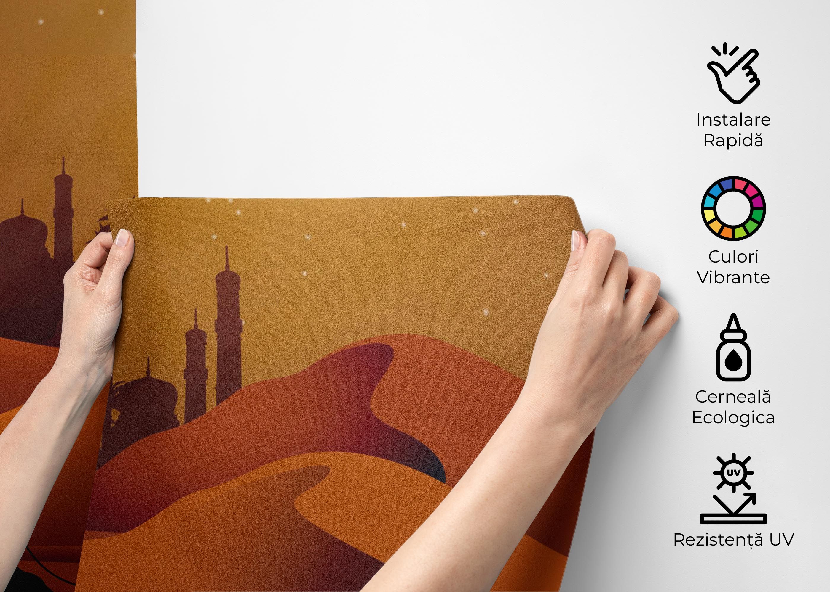 Desert Camels Moon mockup 2