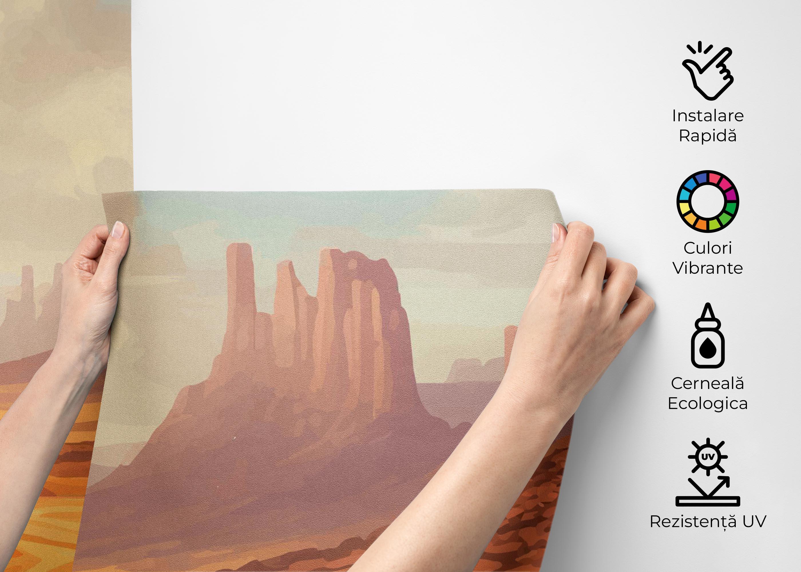 Fototapet Desert Path Art mockup 2