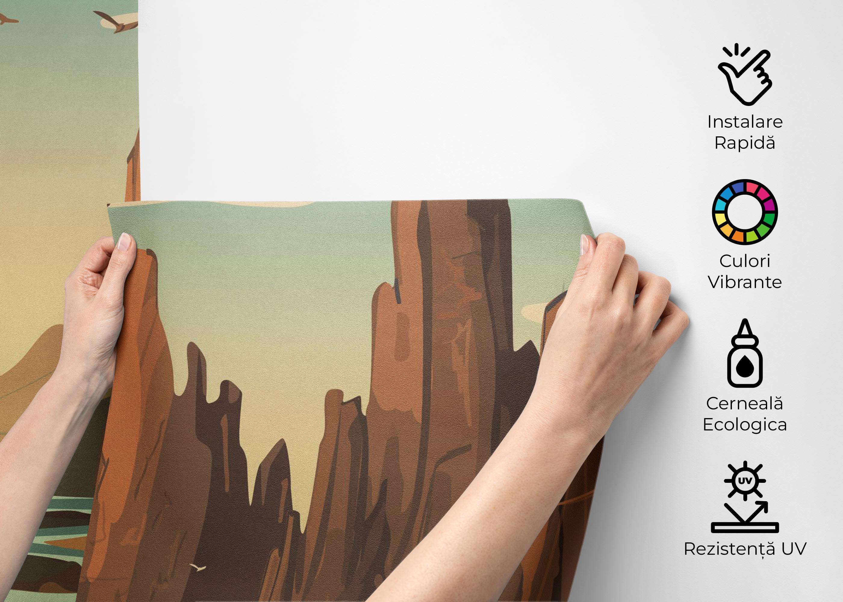 Fototapet Desert Stone mockup 2