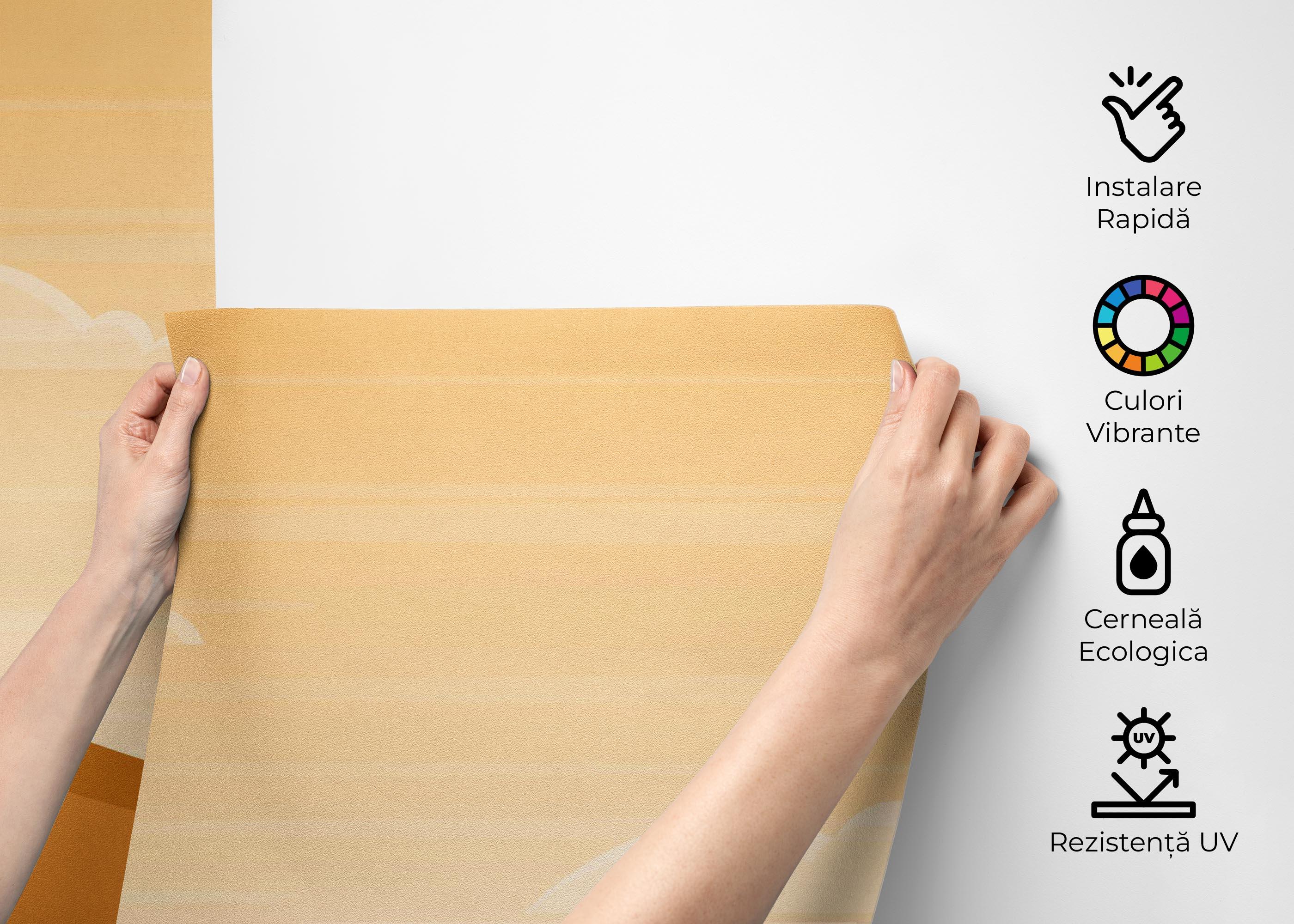 Fototapet Light Cream Desert mockup 2