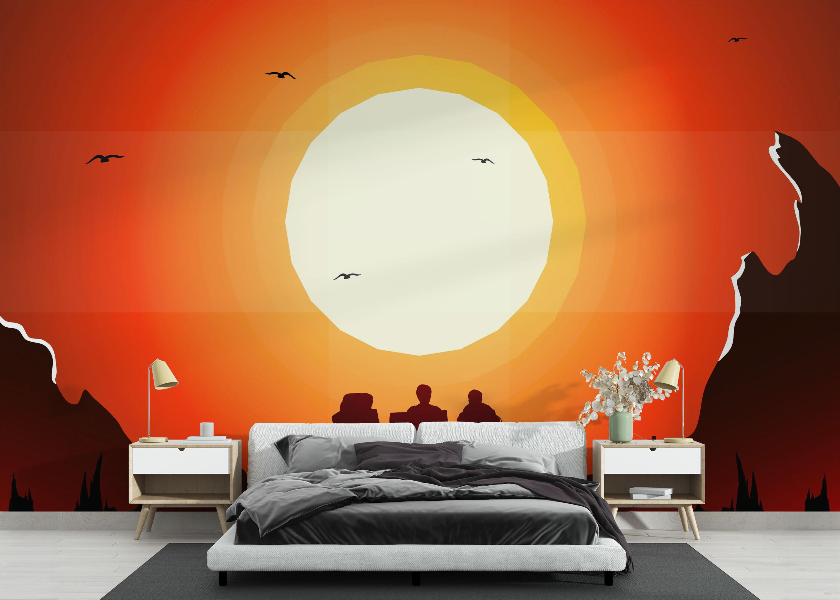 Fototapet Friends Desert Trip mockup 3