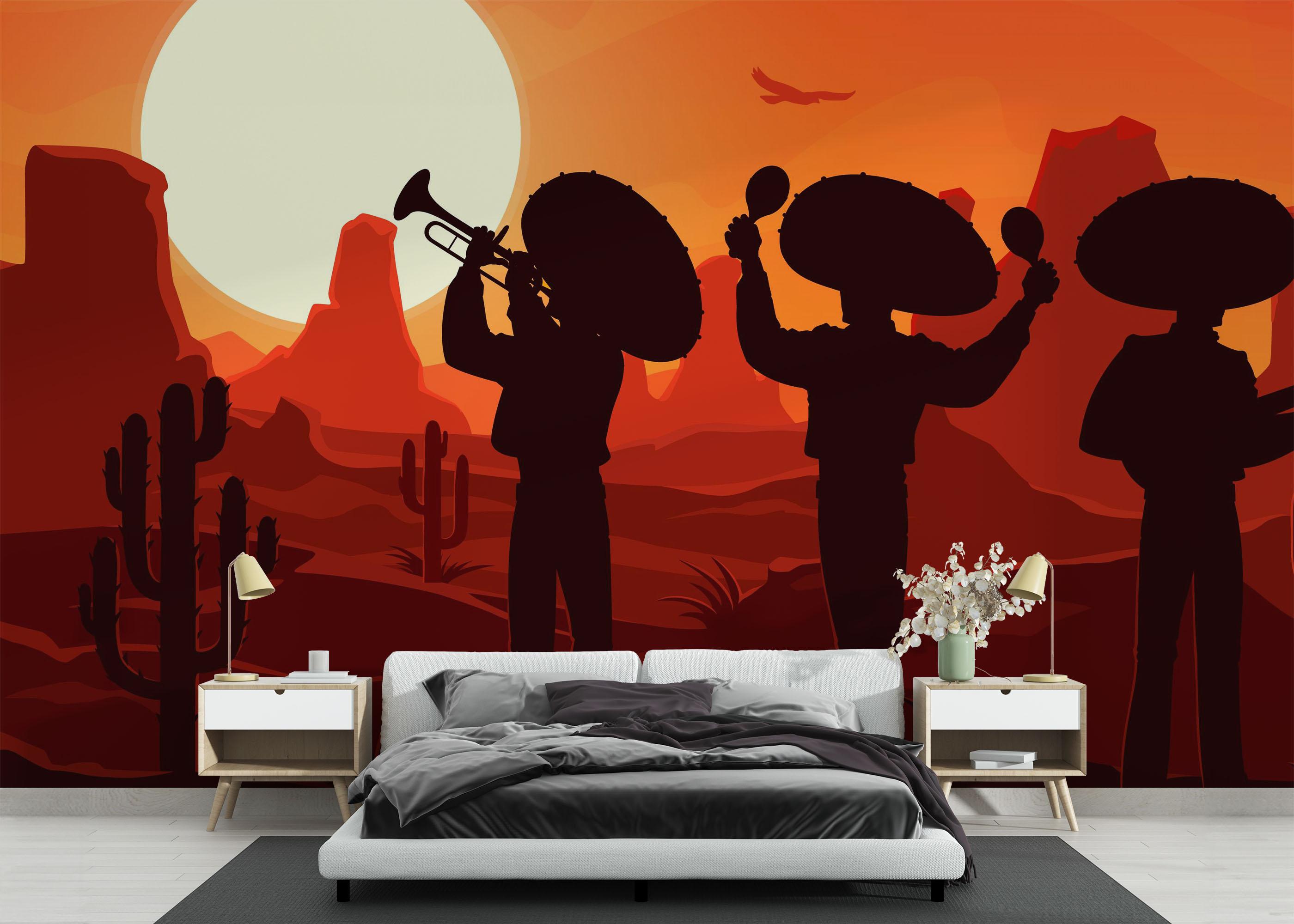 Fototapet Mexican Desert mockup 3