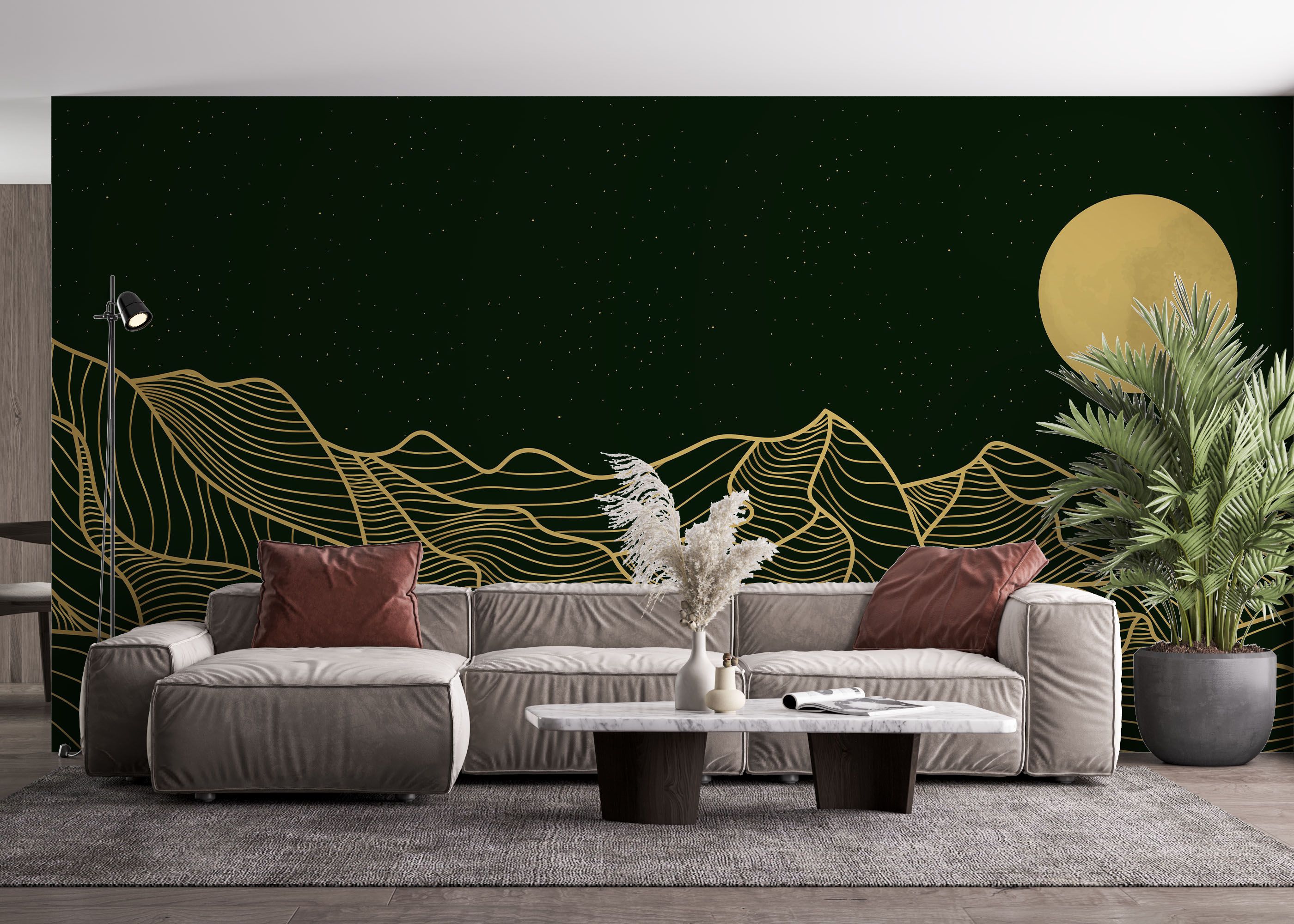 Green Gold Desert mockup 4