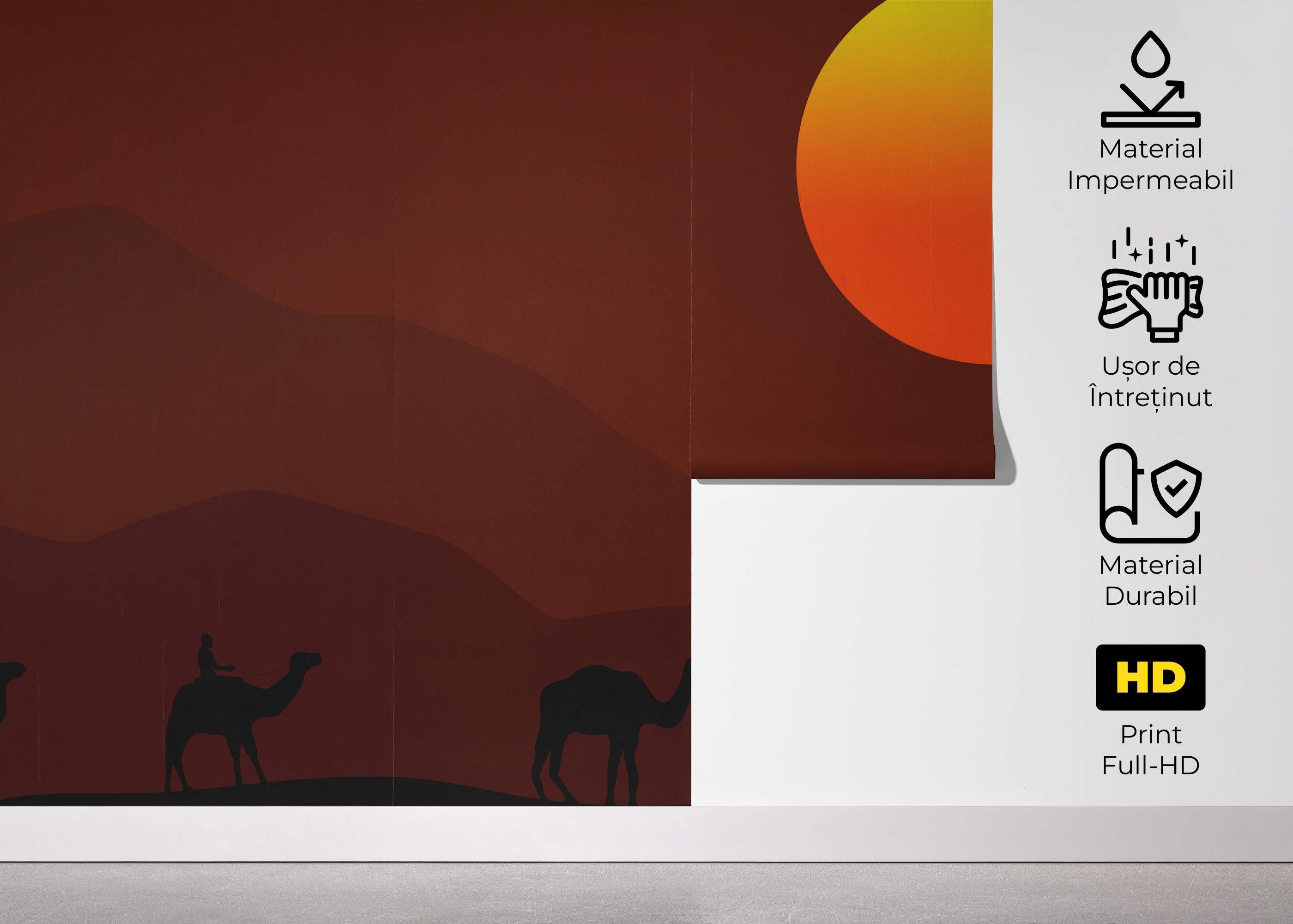 Fototapet Desert Art Sunset mockup 5