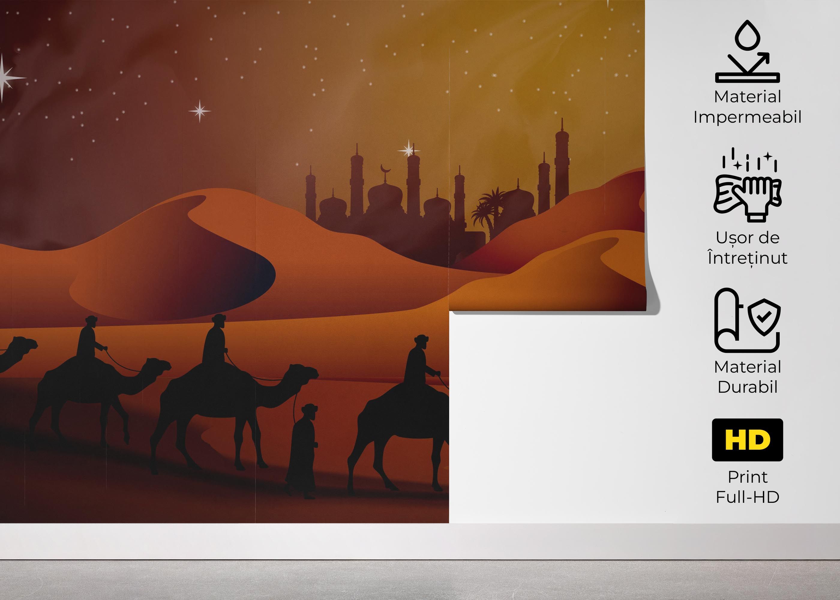 Desert Camels Moon mockup 5