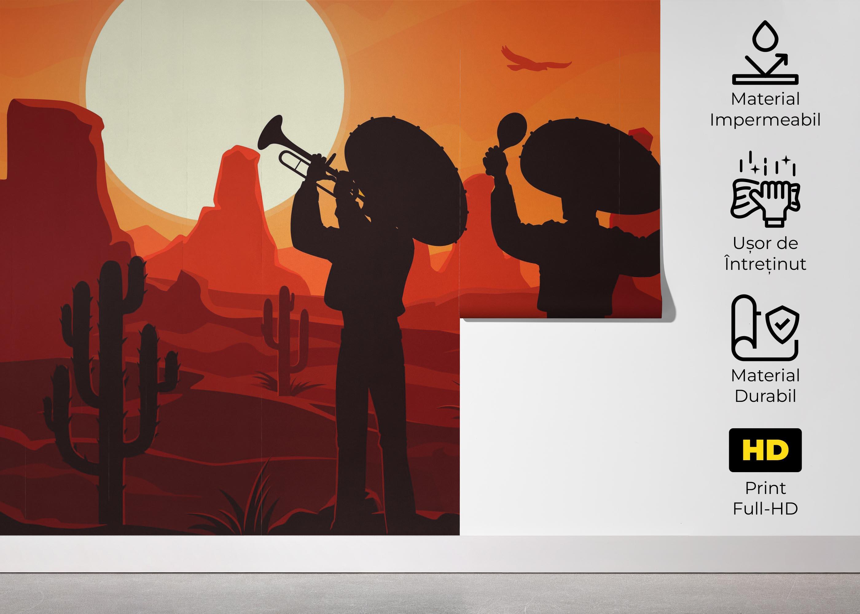 Fototapet Mexican Desert mockup 5