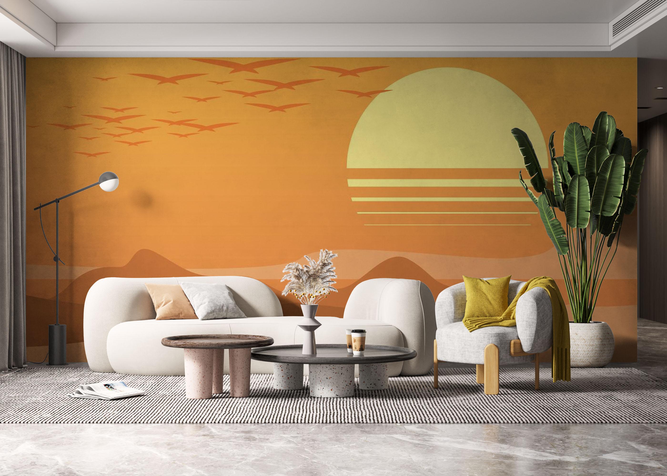 Fototapet Afternoon Desert mockup 6