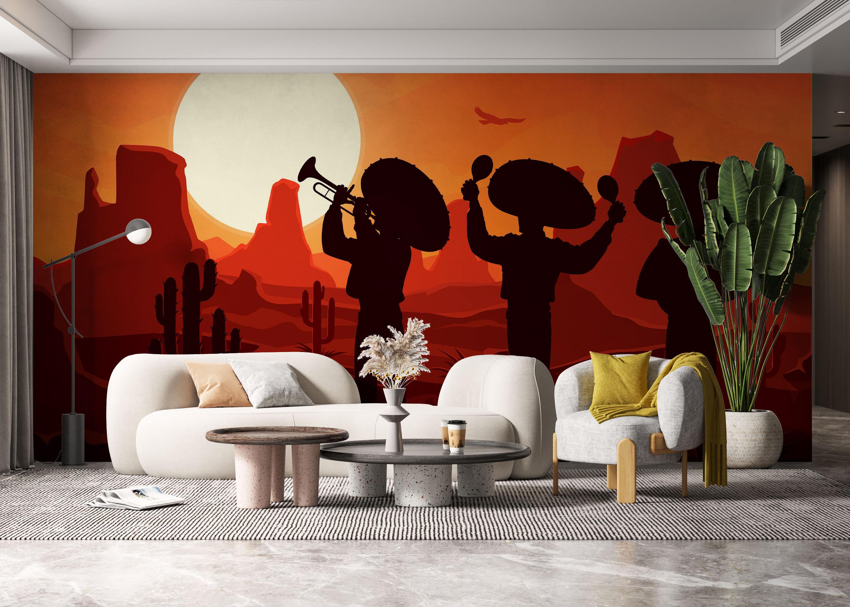 Fototapet Mexican Desert mockup 6