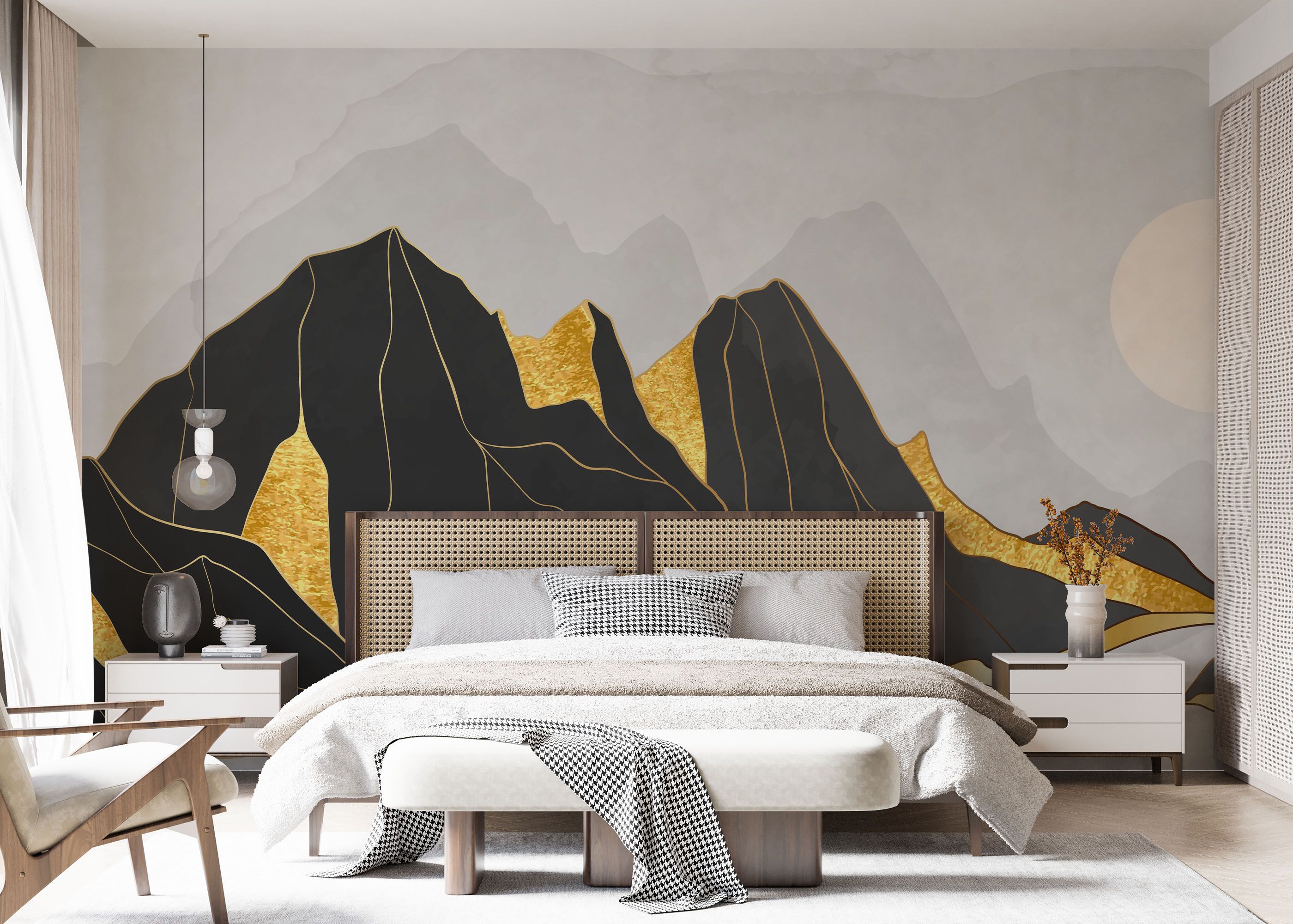 Gold Black Mountain mockup 7