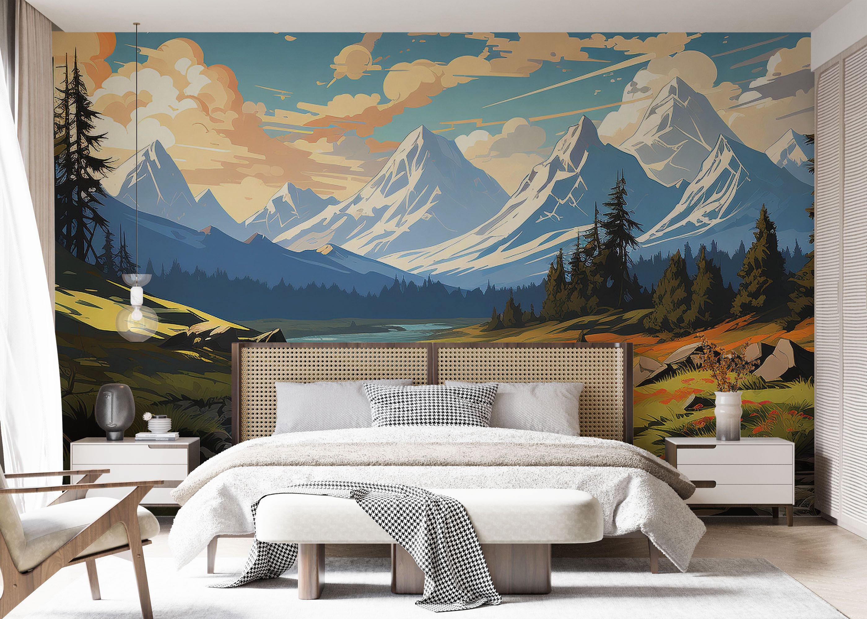 Mountain Cartoon View mockup 7