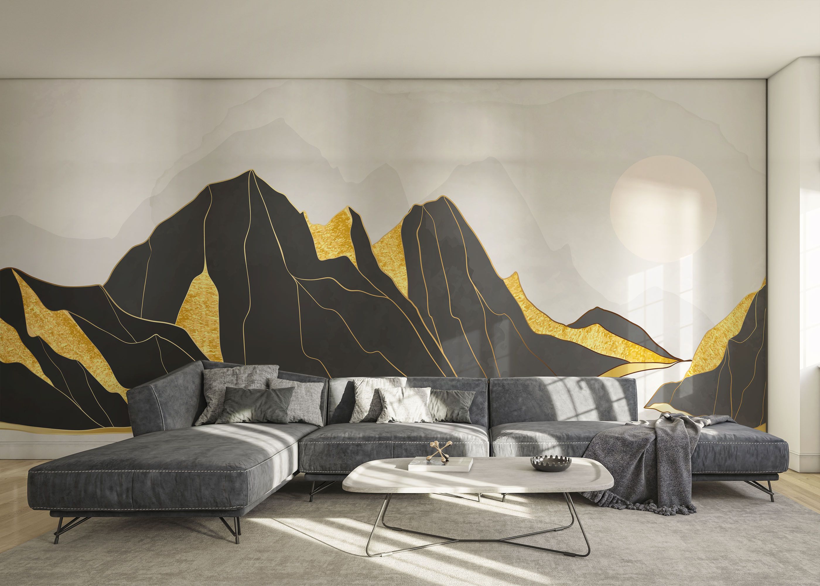 Gold Black Mountain mockup 0