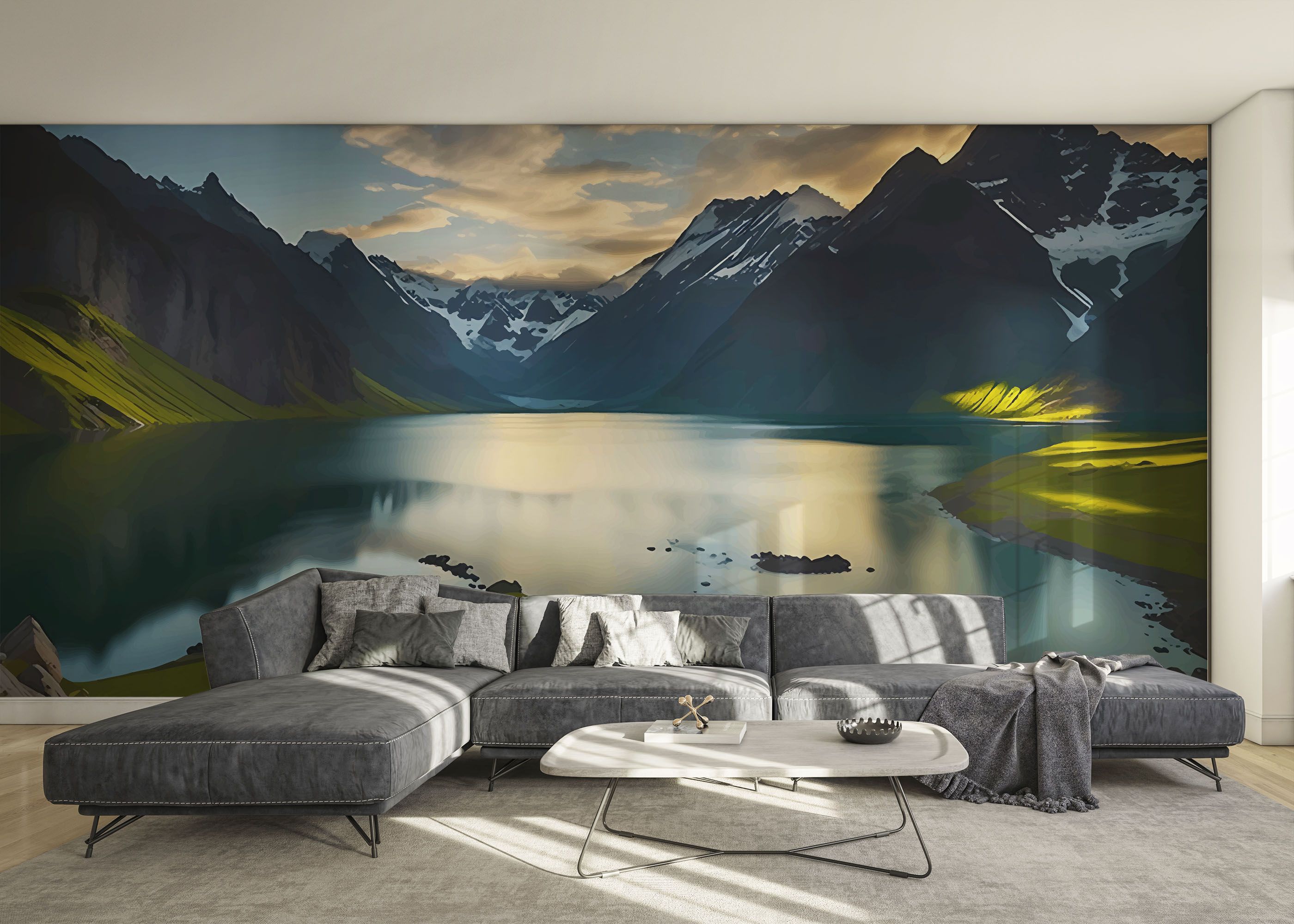 Mountain Big Lake mockup 0