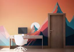 Mountain Blue Orange mockup 1